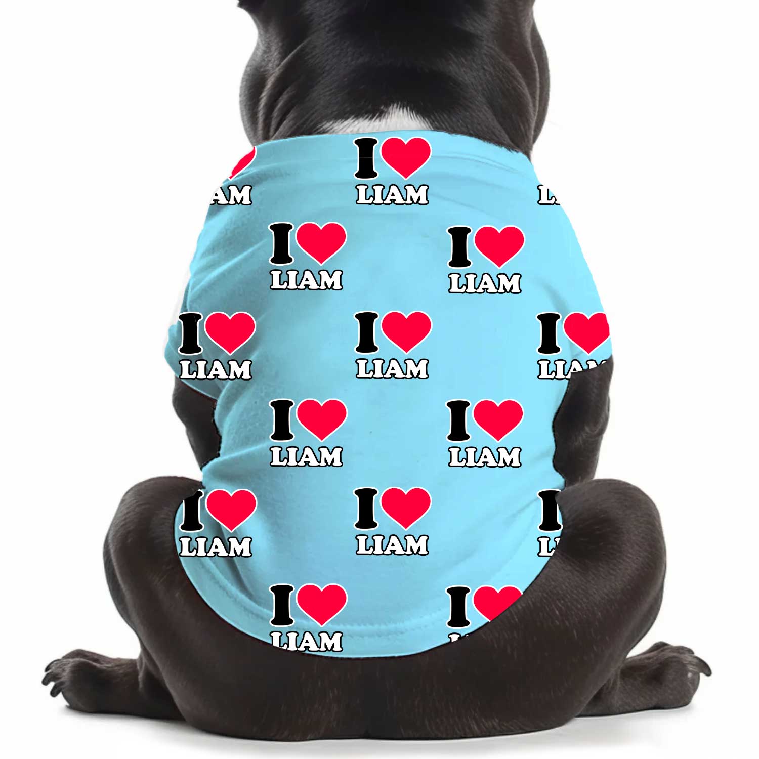 I Heart [Name] Personalized Dog T Shirt