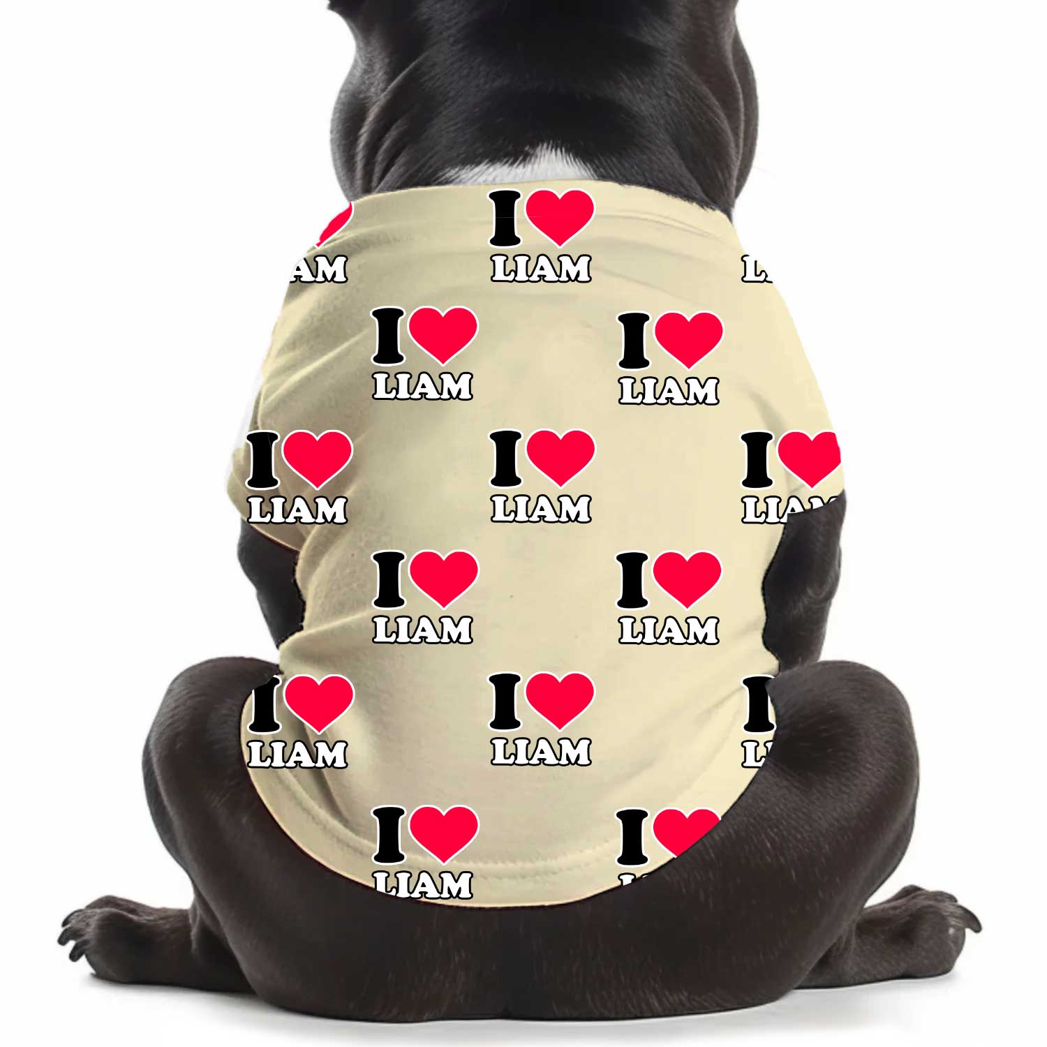 I Heart [Name] Personalized Dog T Shirt