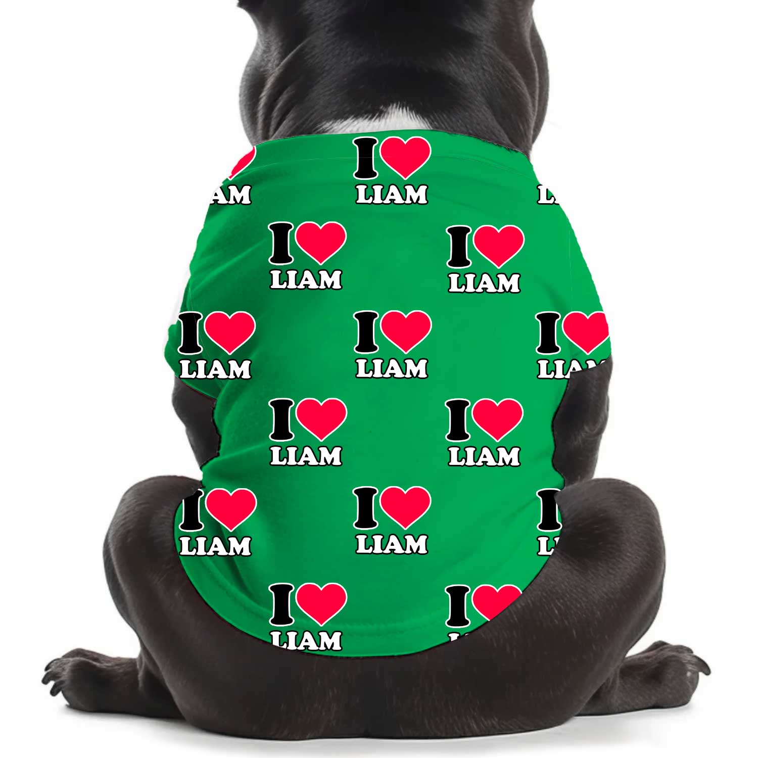 I Heart [Name] Personalized Dog T Shirt