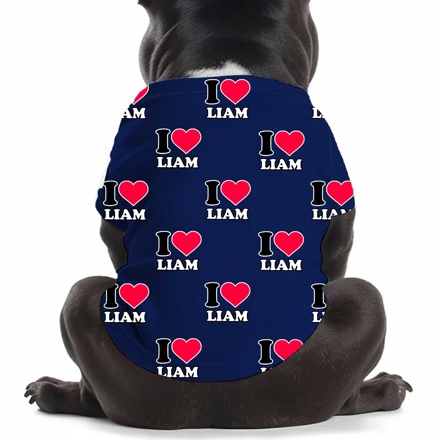 I Heart [Name] Personalized Dog T Shirt