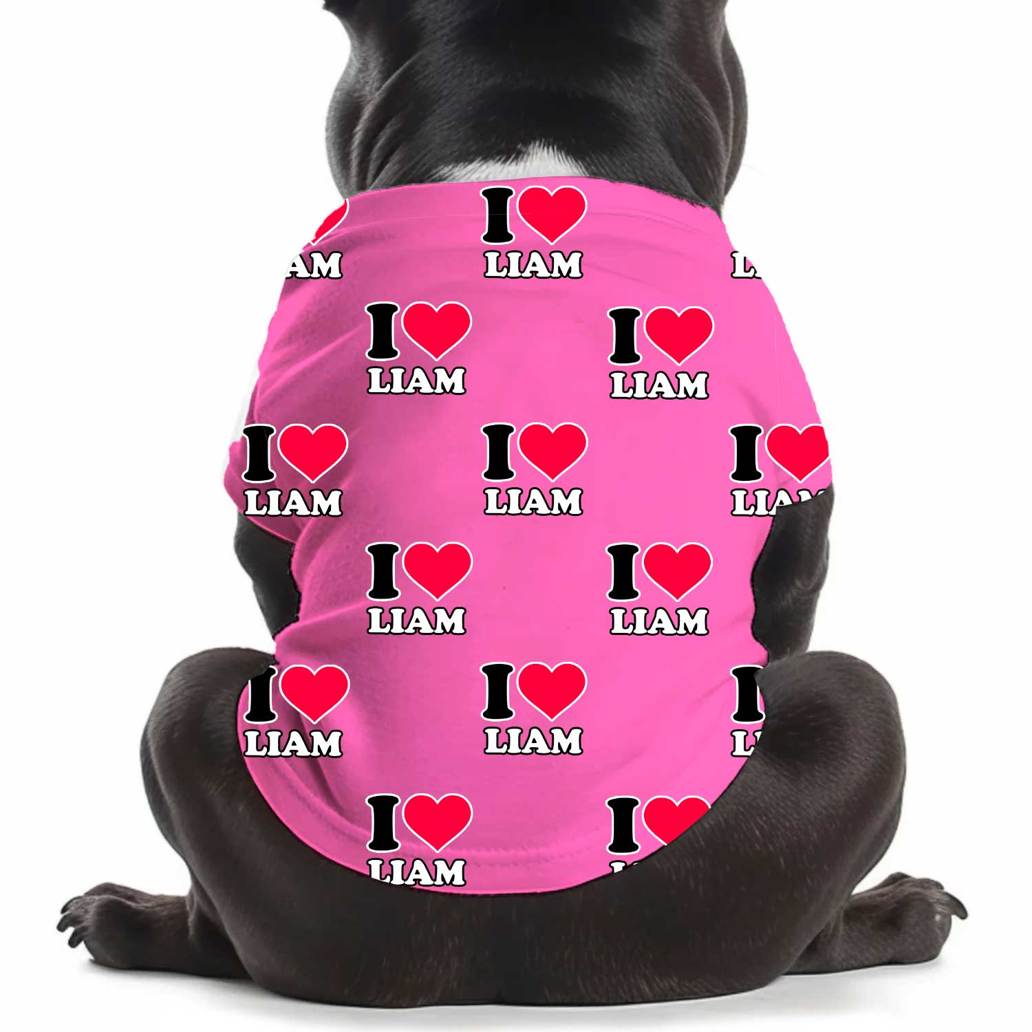 I Heart [Name] Personalized Dog T Shirt