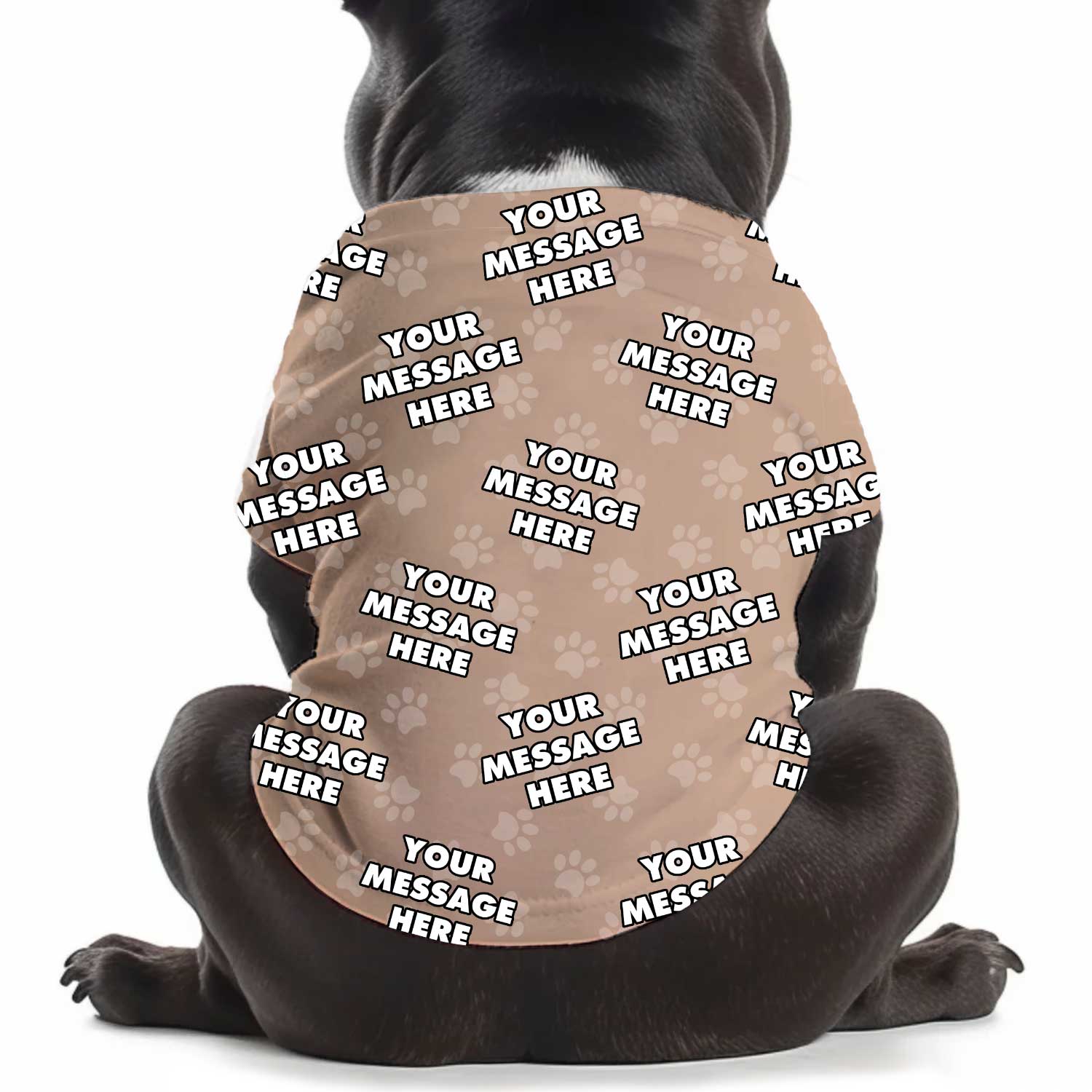Your Message Personalized Dog T Shirt