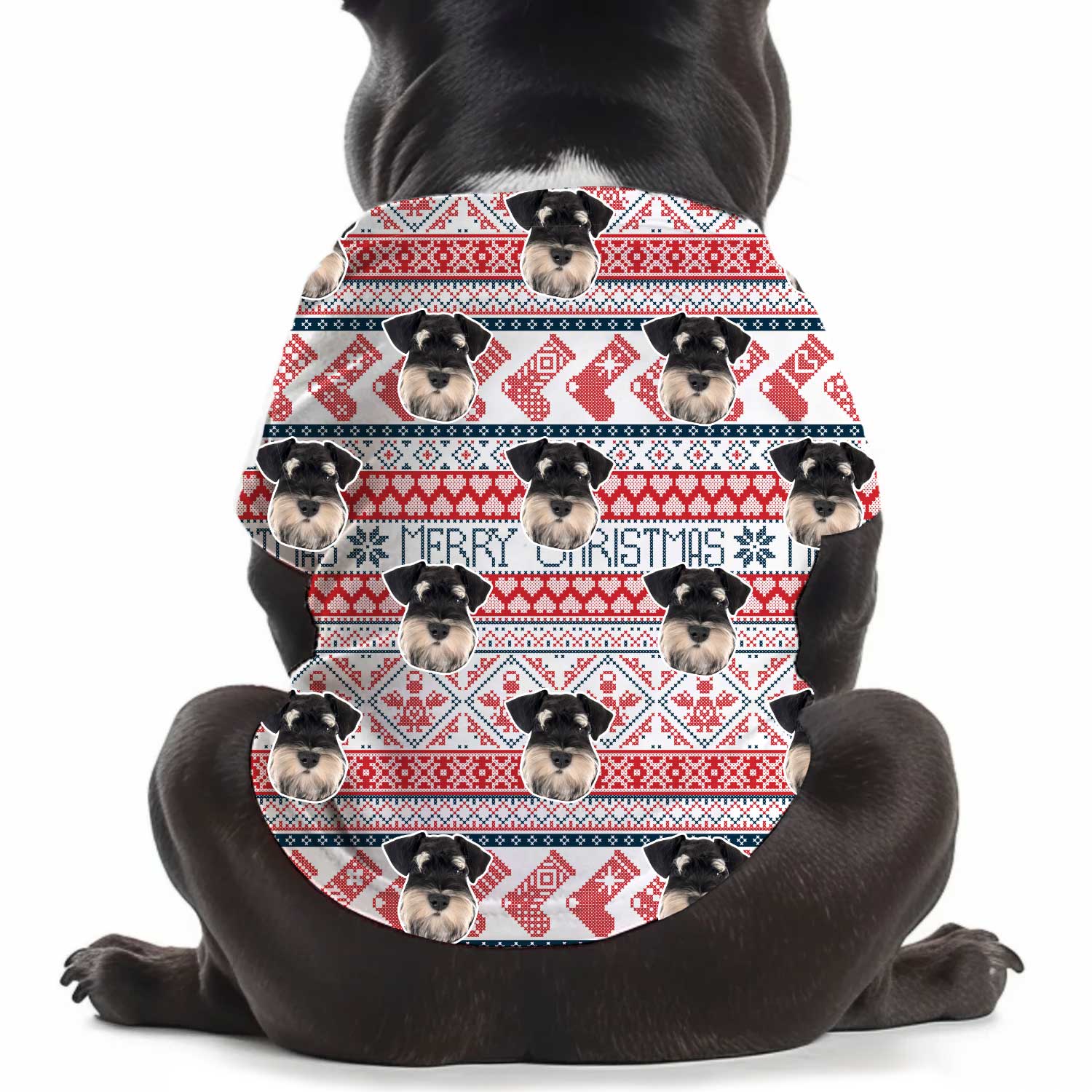 Merry Christmas Nordic Funny Personalized Dog T Shirt