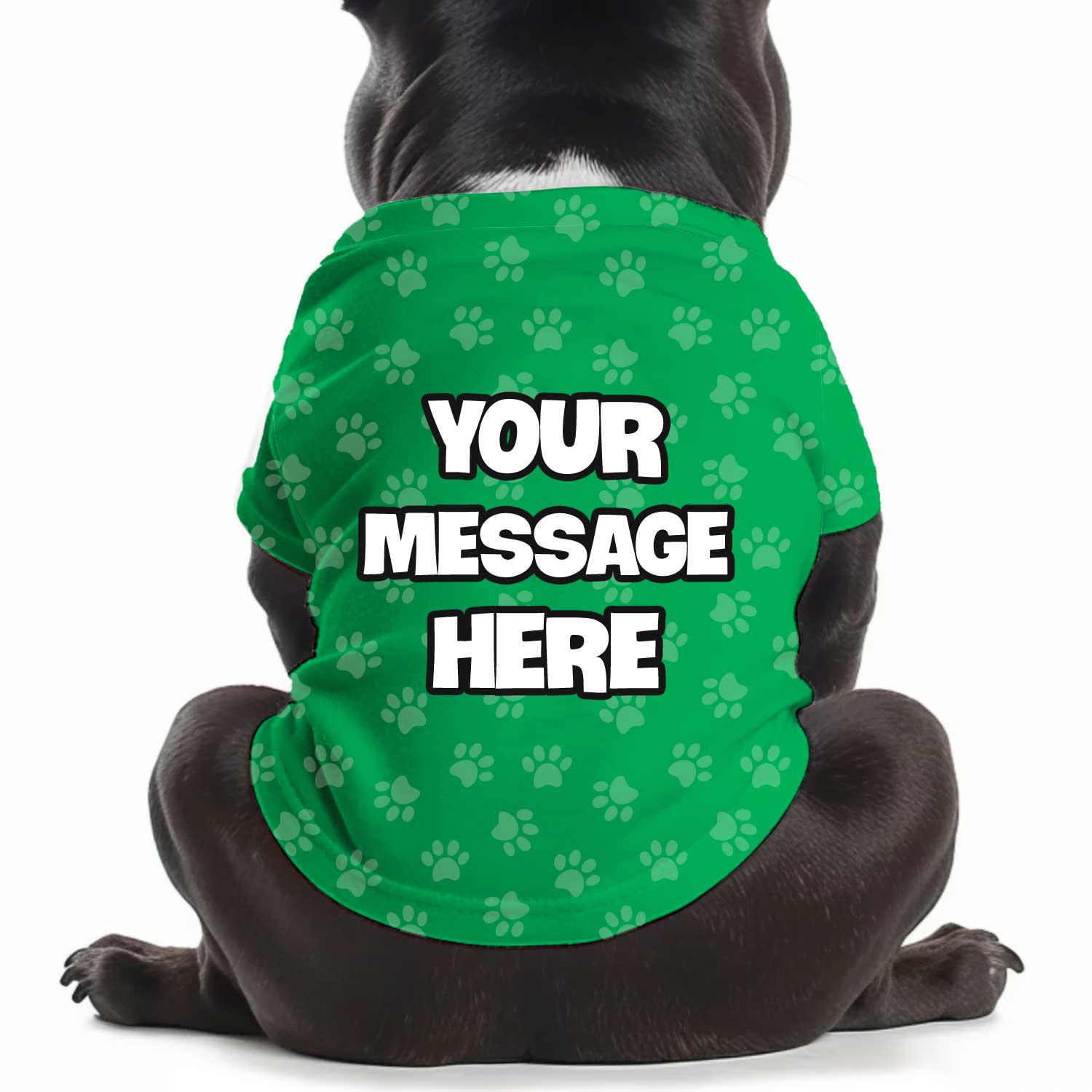 Custom Message Personalized Dog T Shirt