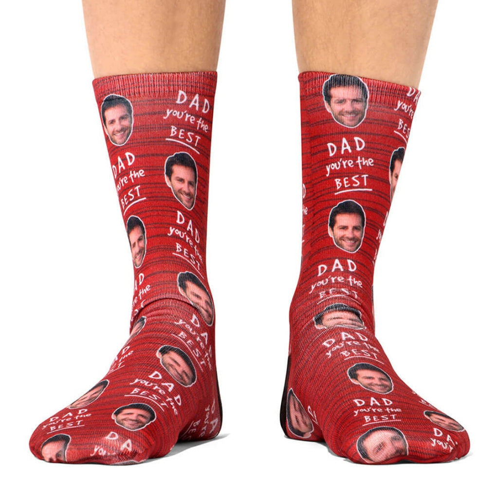 Dad You're The Best Custom Socks