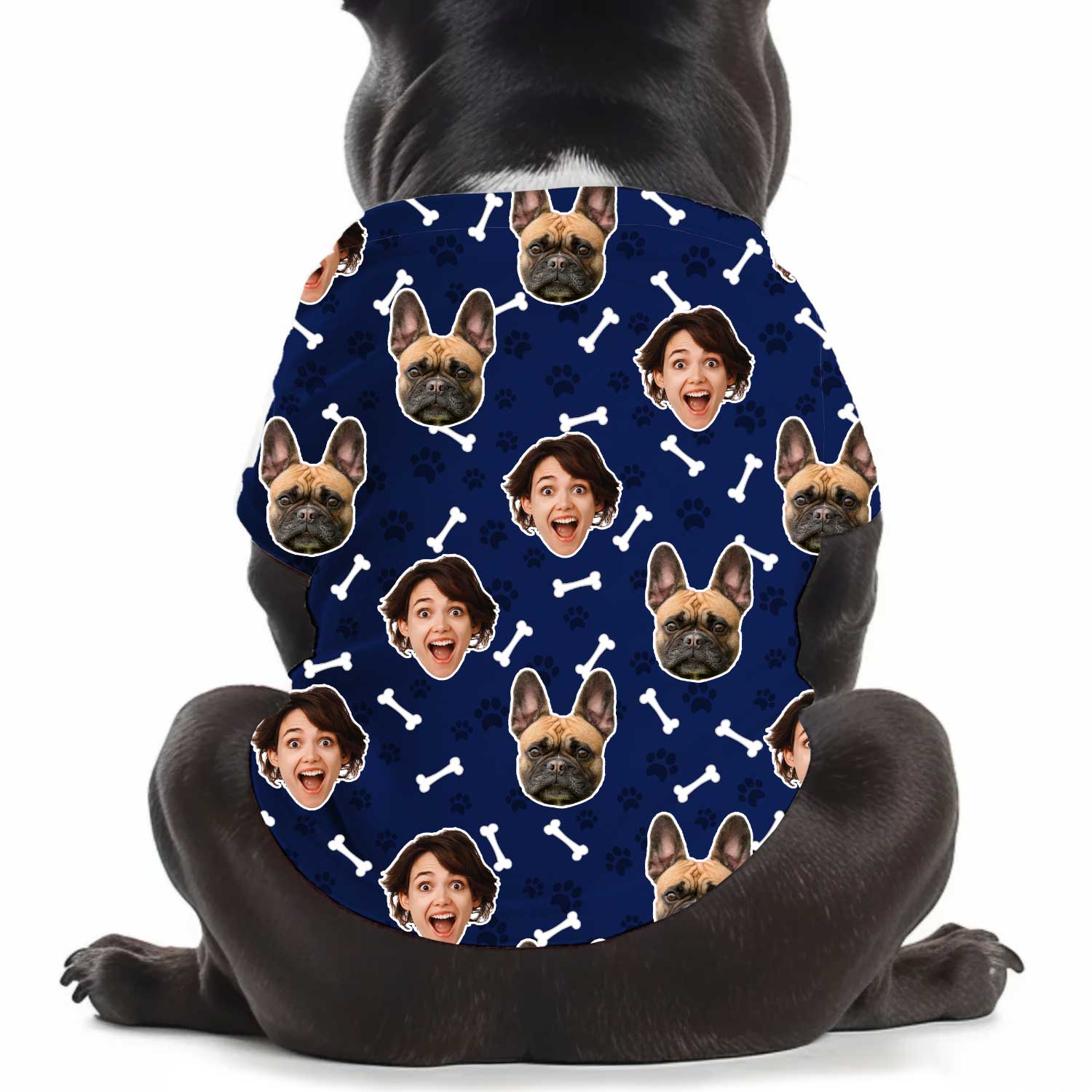 Dogzy Pattern Personalized Dog T Shirt