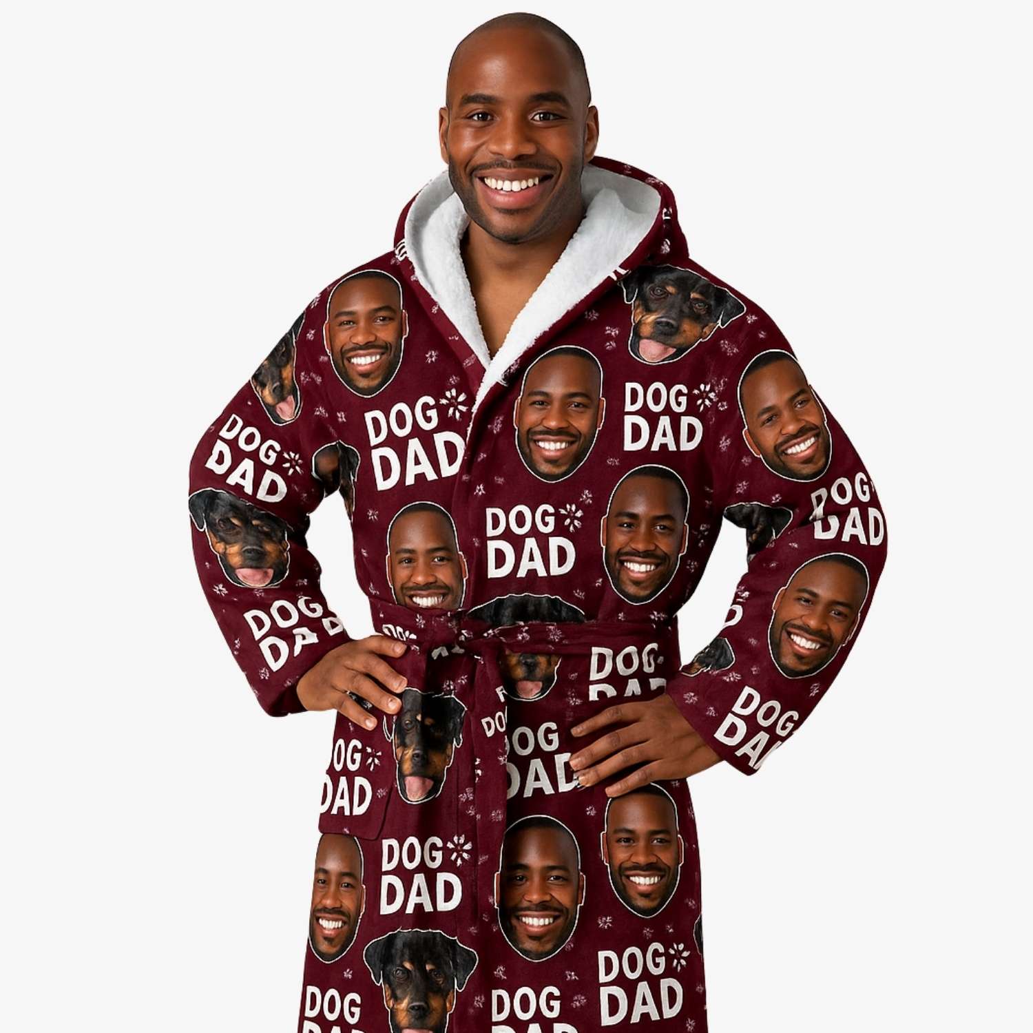 Dog Dad Custom Robe