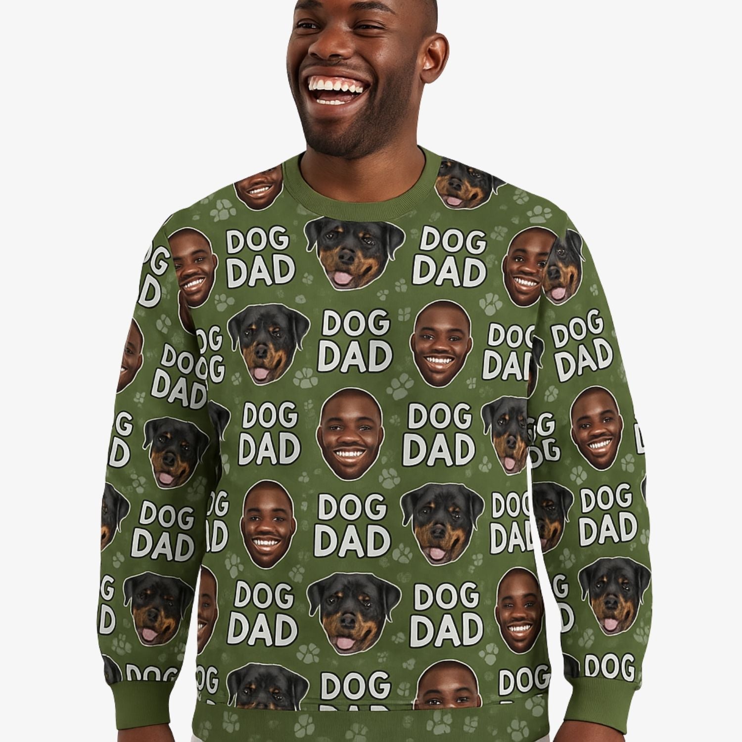 Dog Dad Custom Sweatshirt