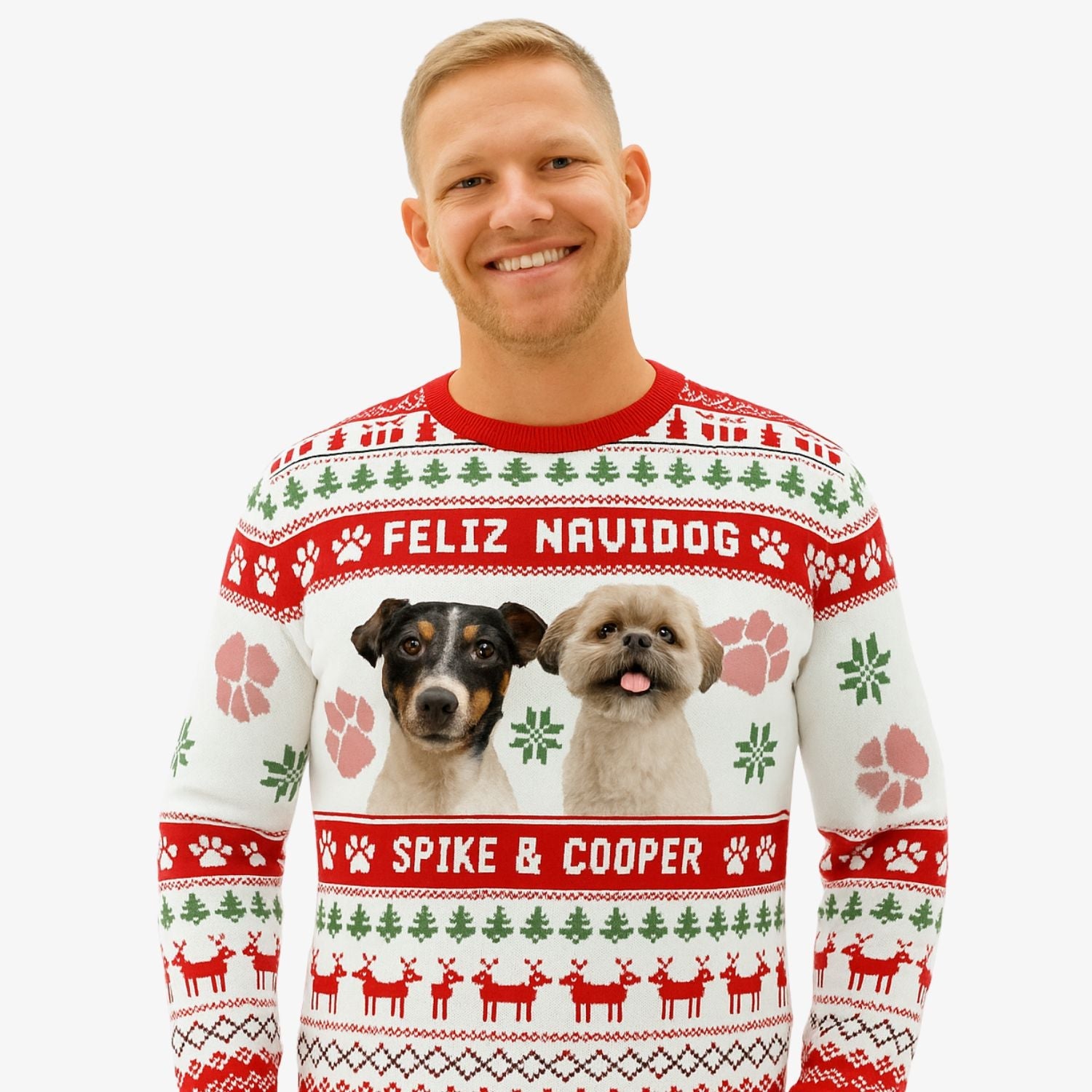 Feliz Navidog Personalized Christmas Jumper