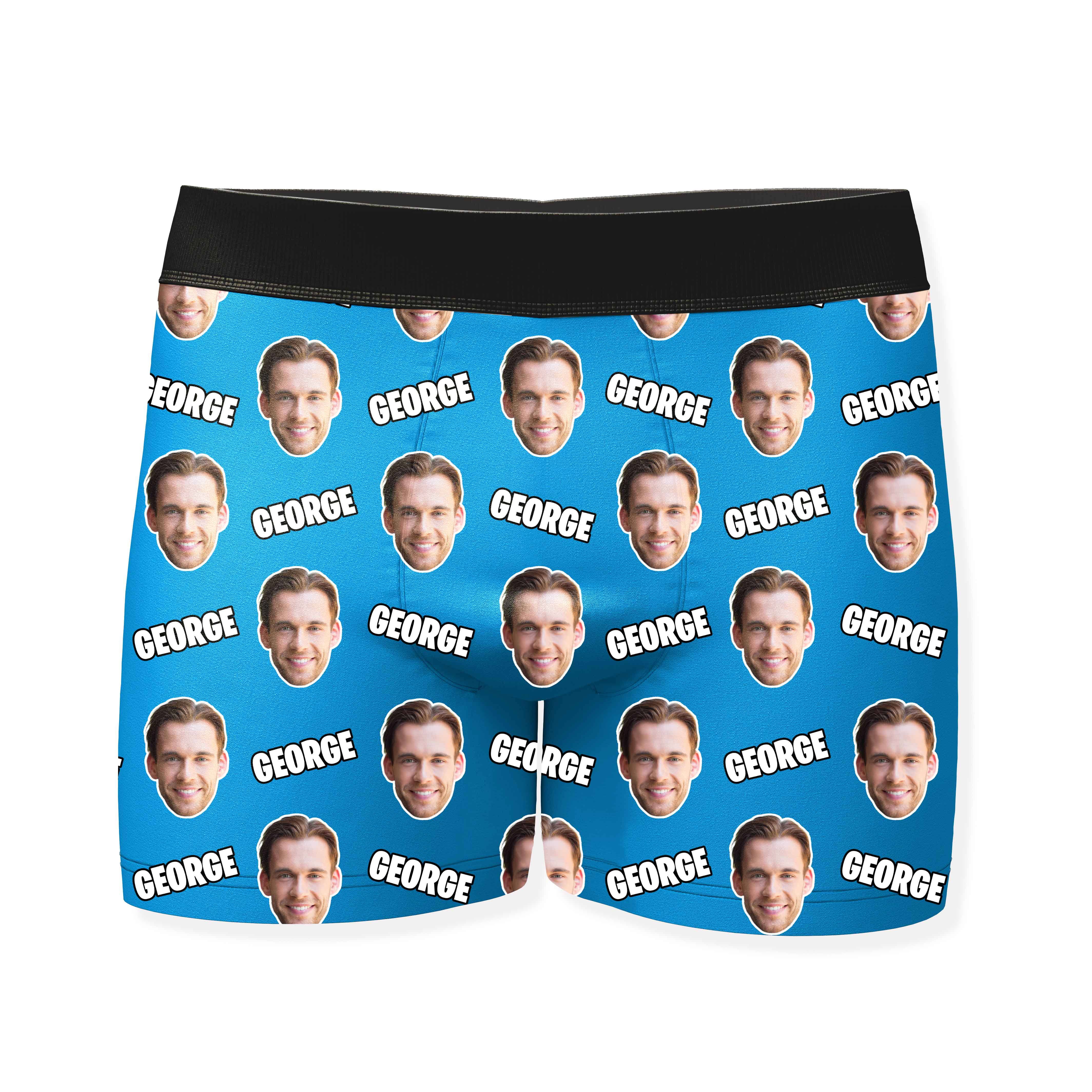 Name and Face Personalized Boxers