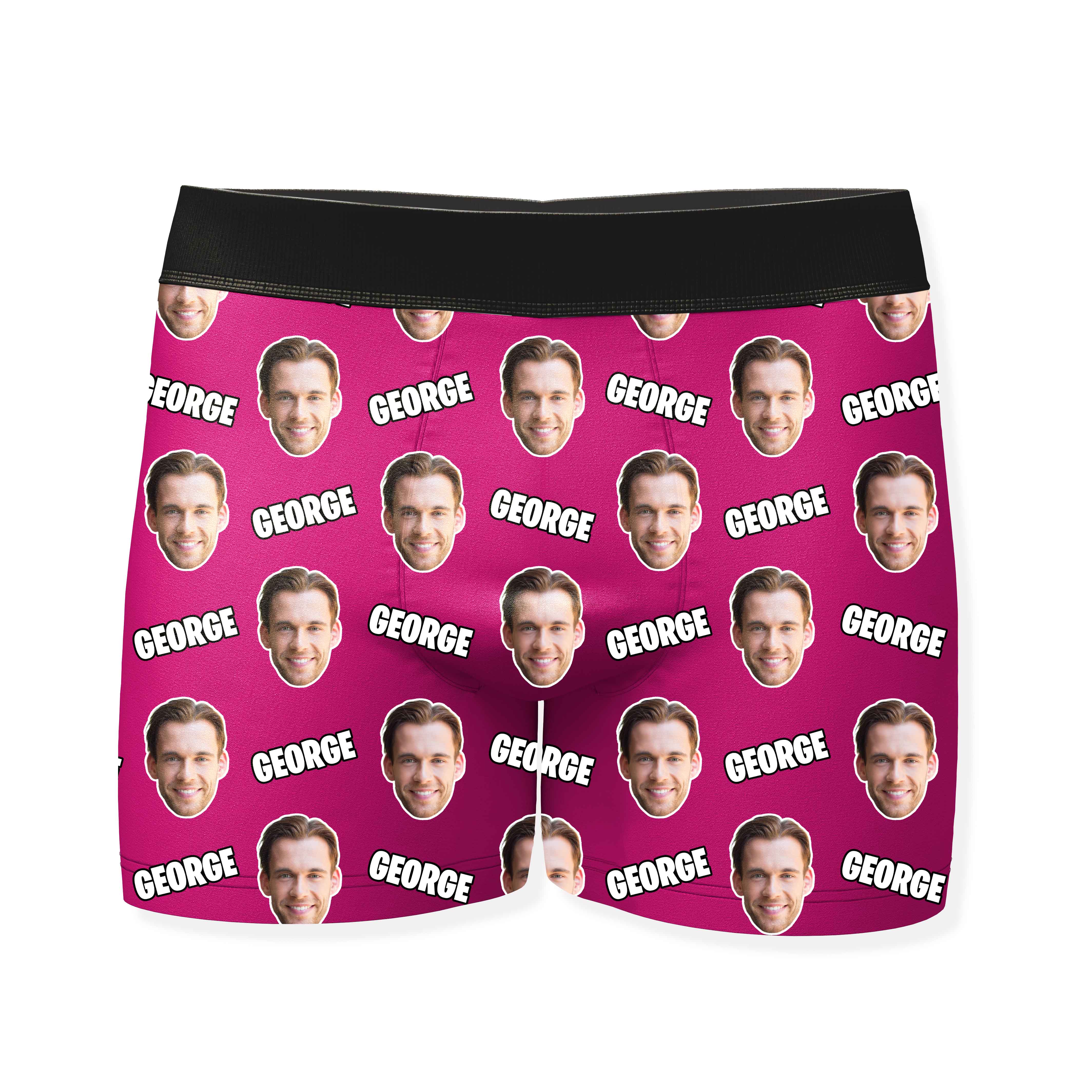 Name and Face Personalized Boxers