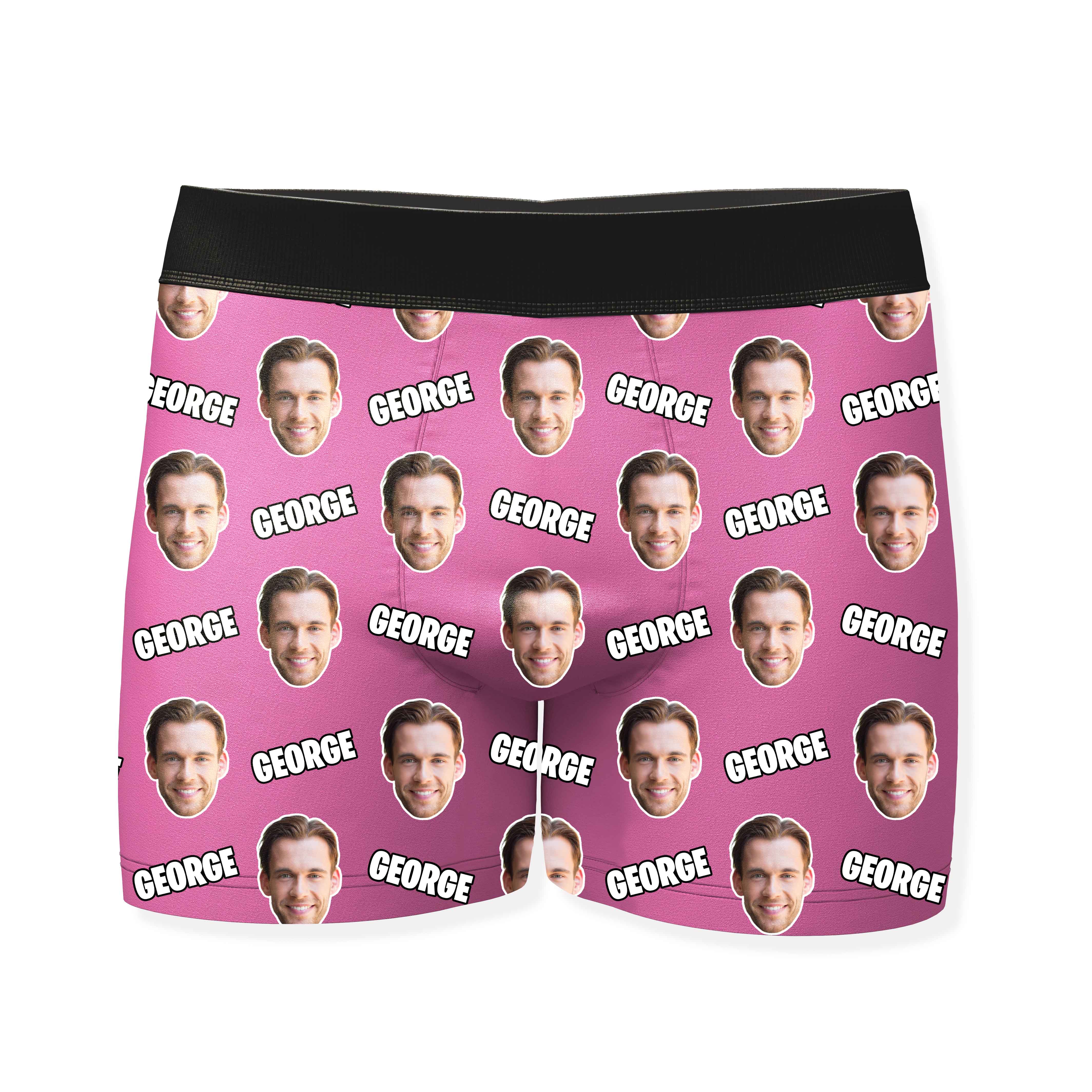 Name and Face Personalized Boxers