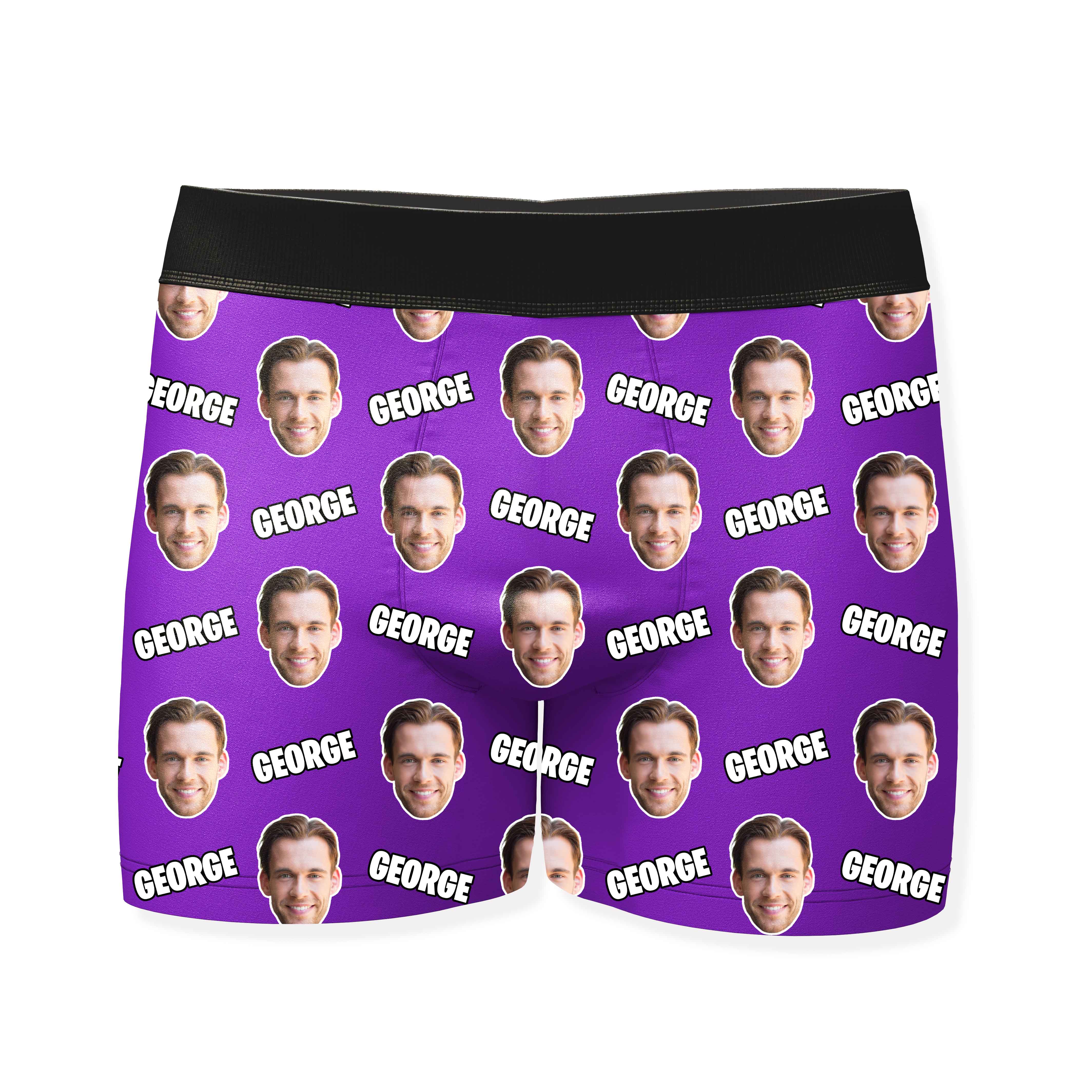 Name and Face Personalized Boxers