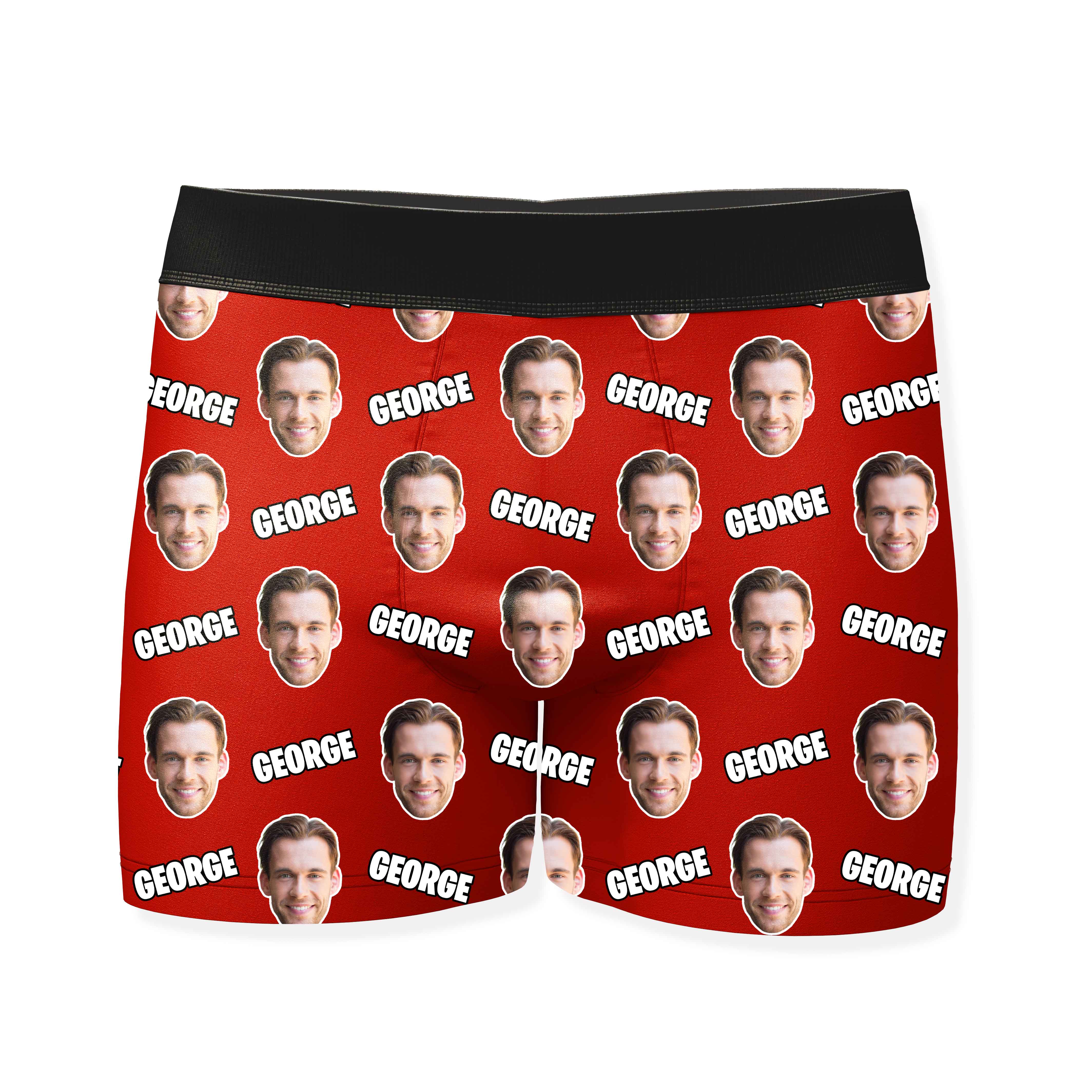 Name and Face Personalized Boxers