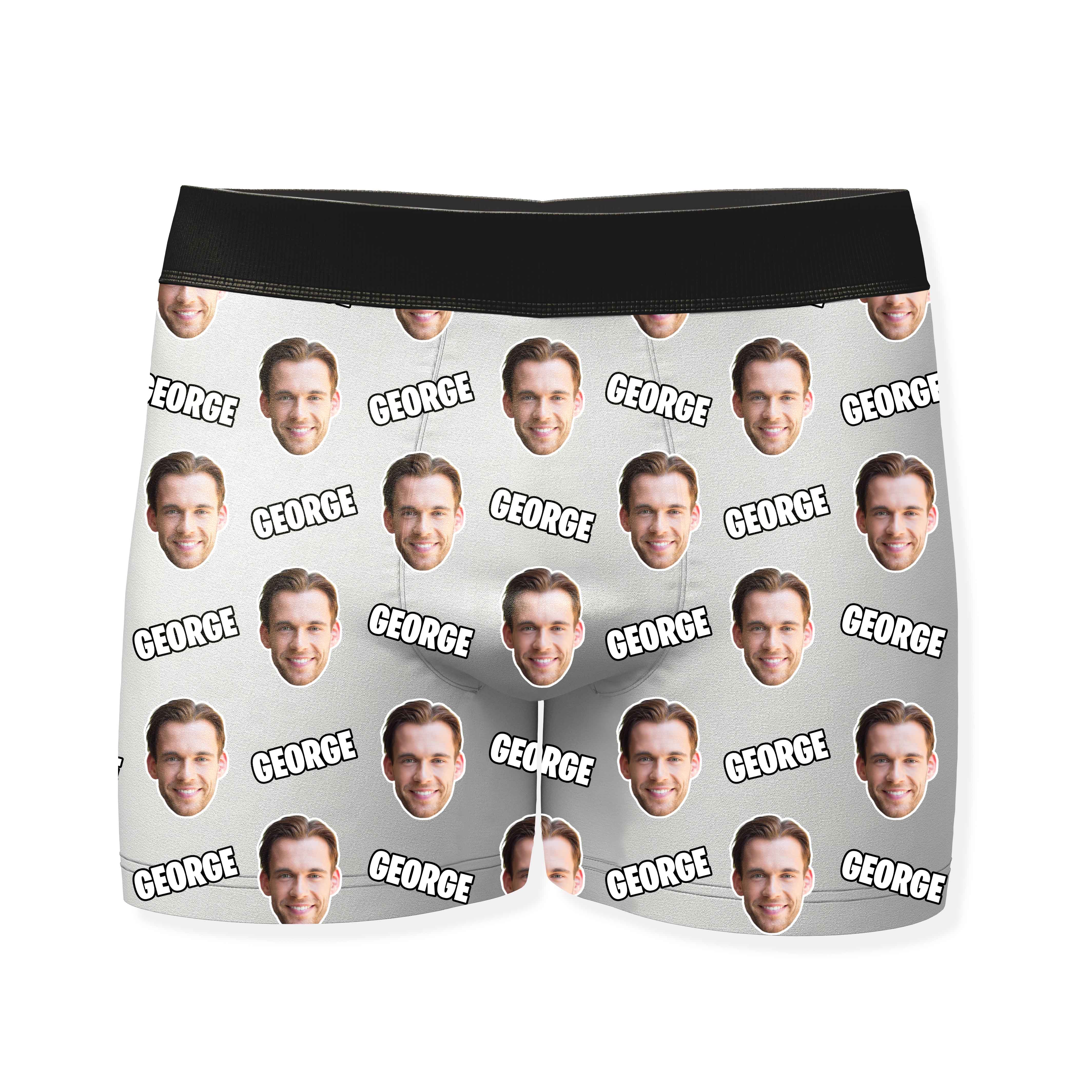 Name and Face Personalized Boxers