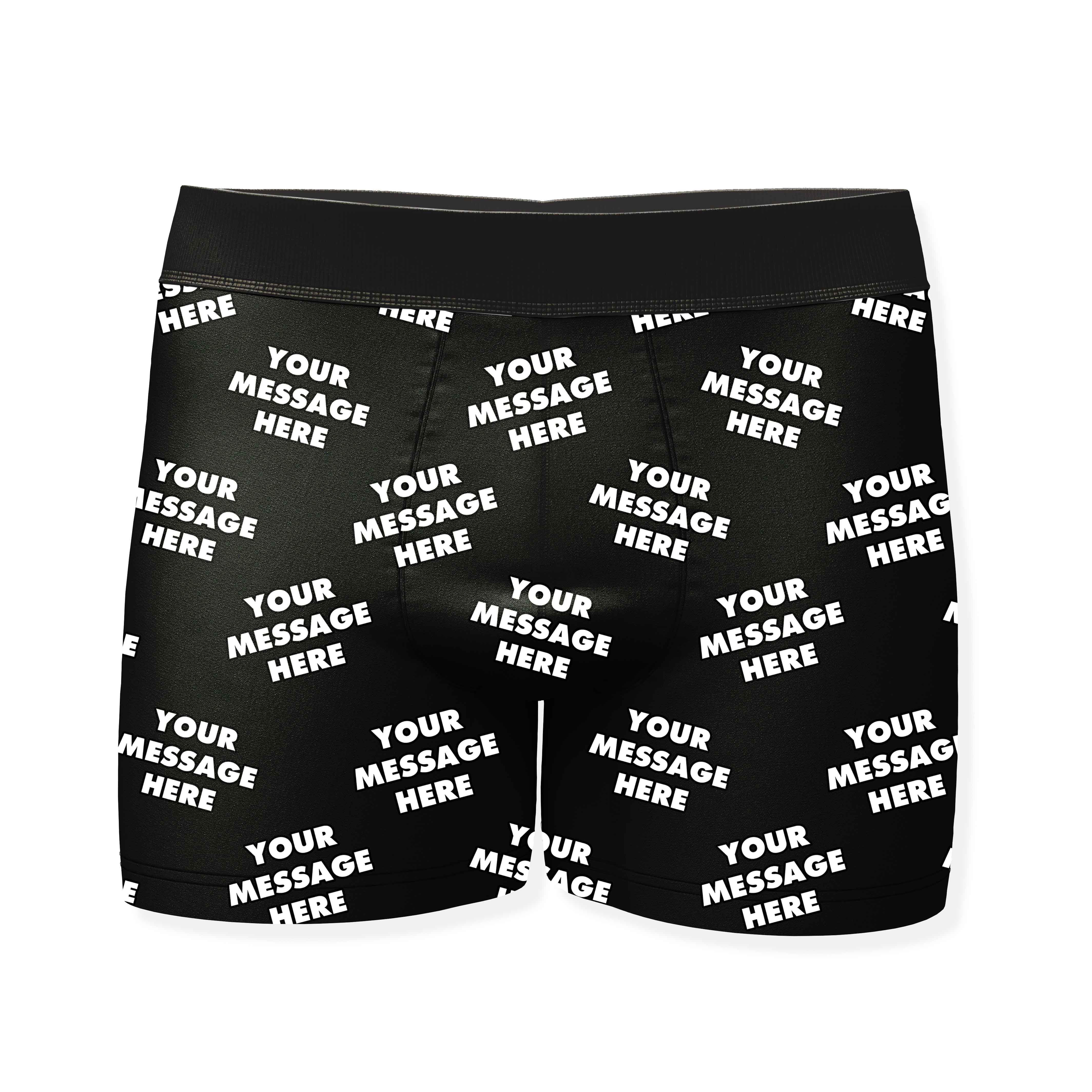 Personalized Boxers With Your Message