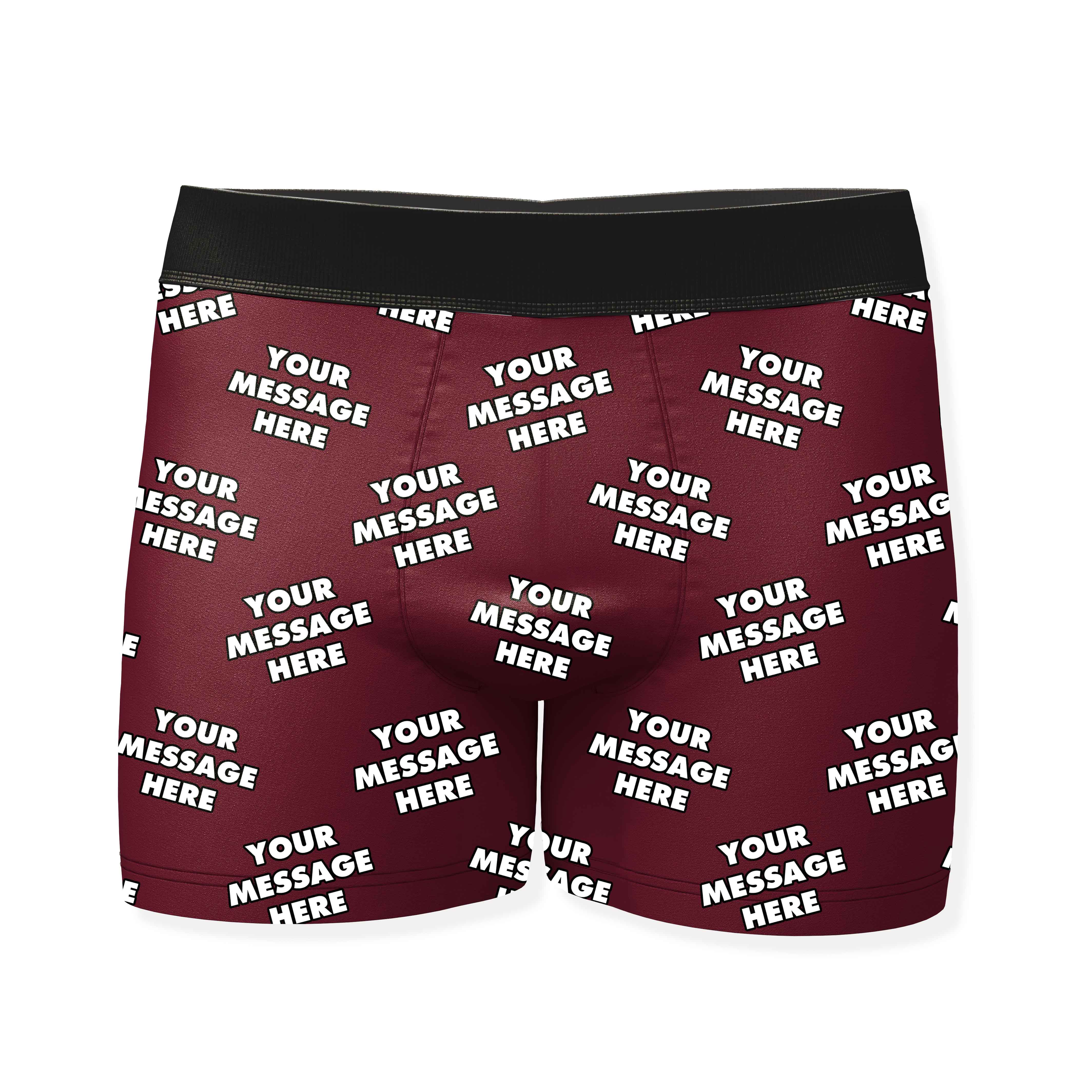 Personalized Boxers With Your Message