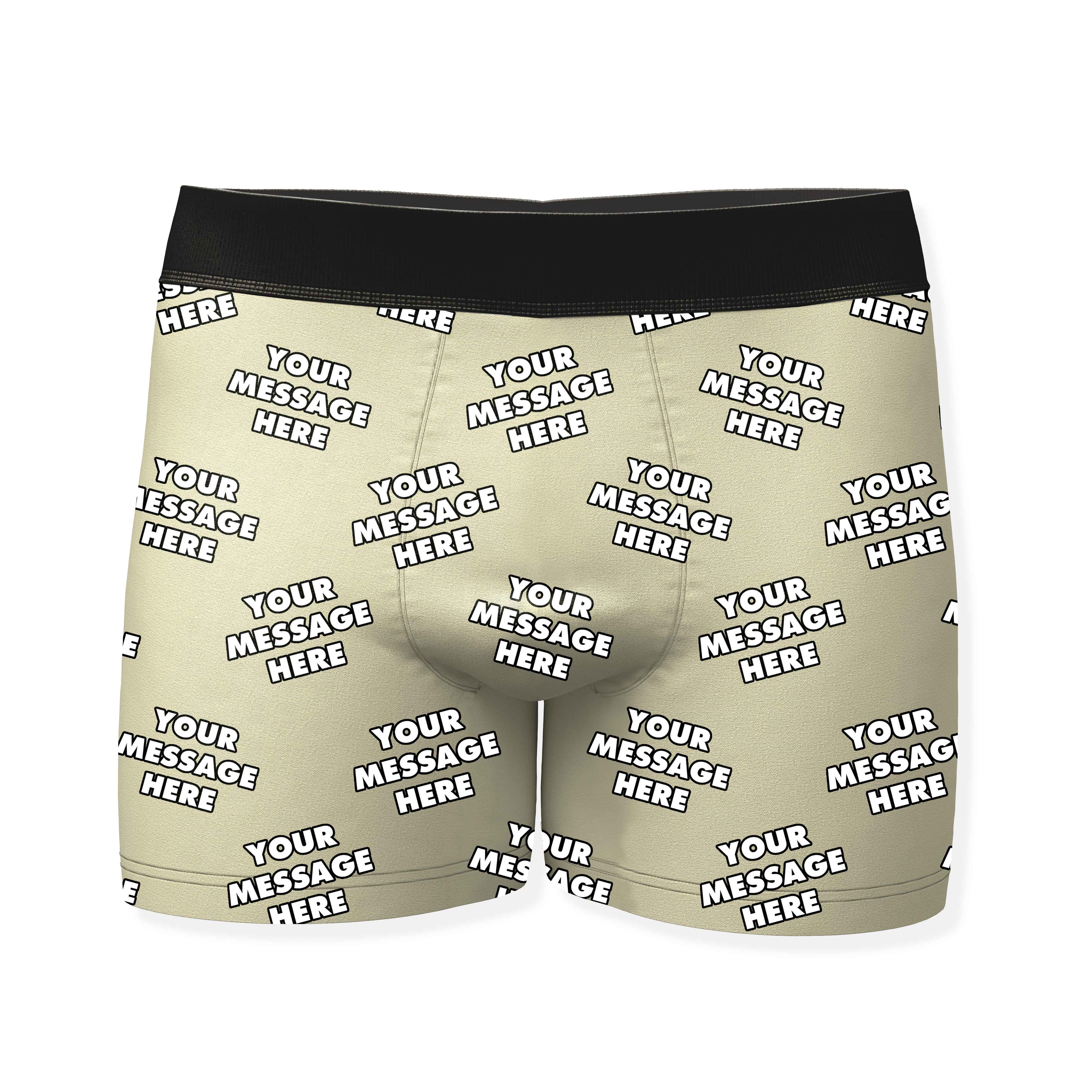Personalized Boxers With Your Message