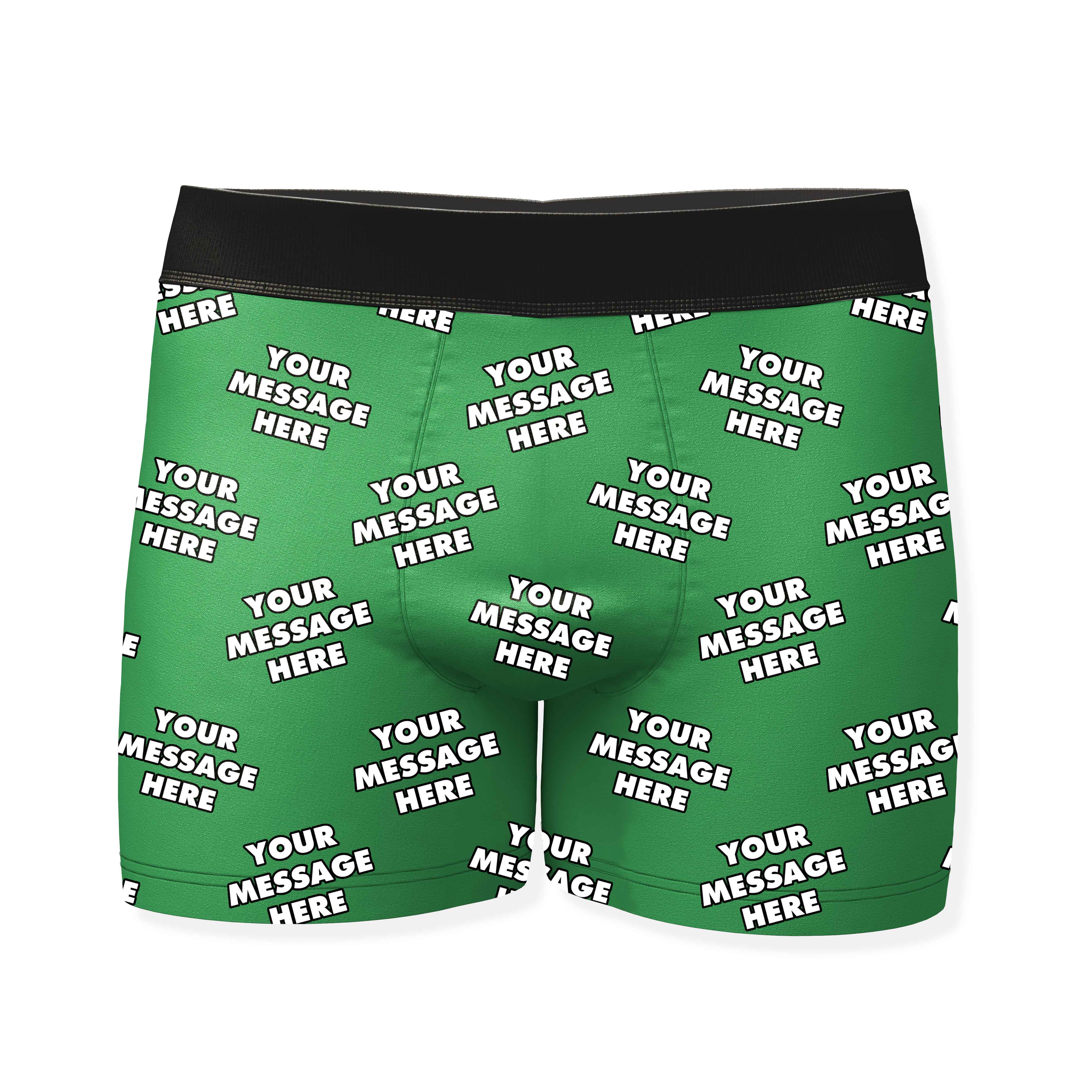 Personalized Boxers With Your Message