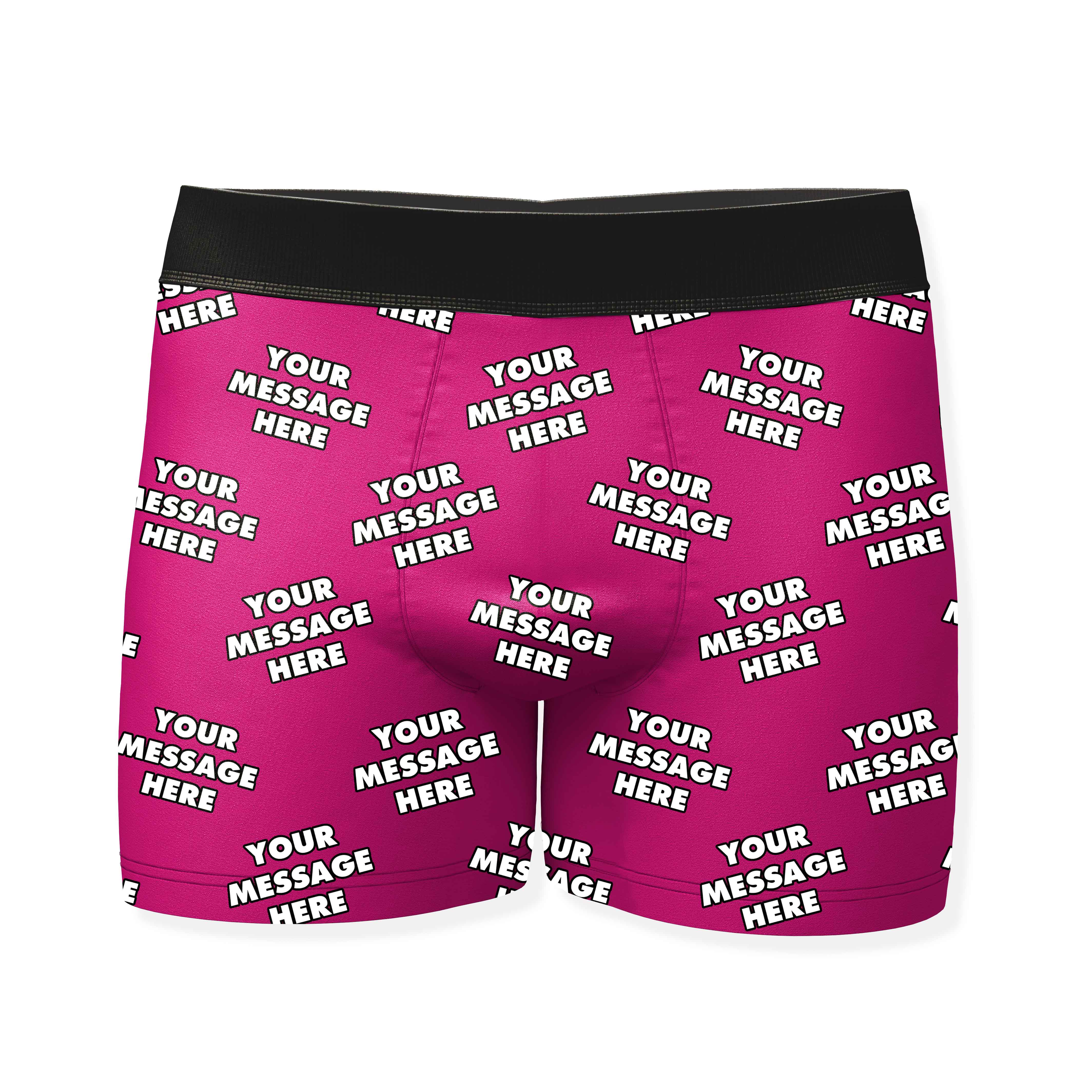 Personalized Boxers With Your Message