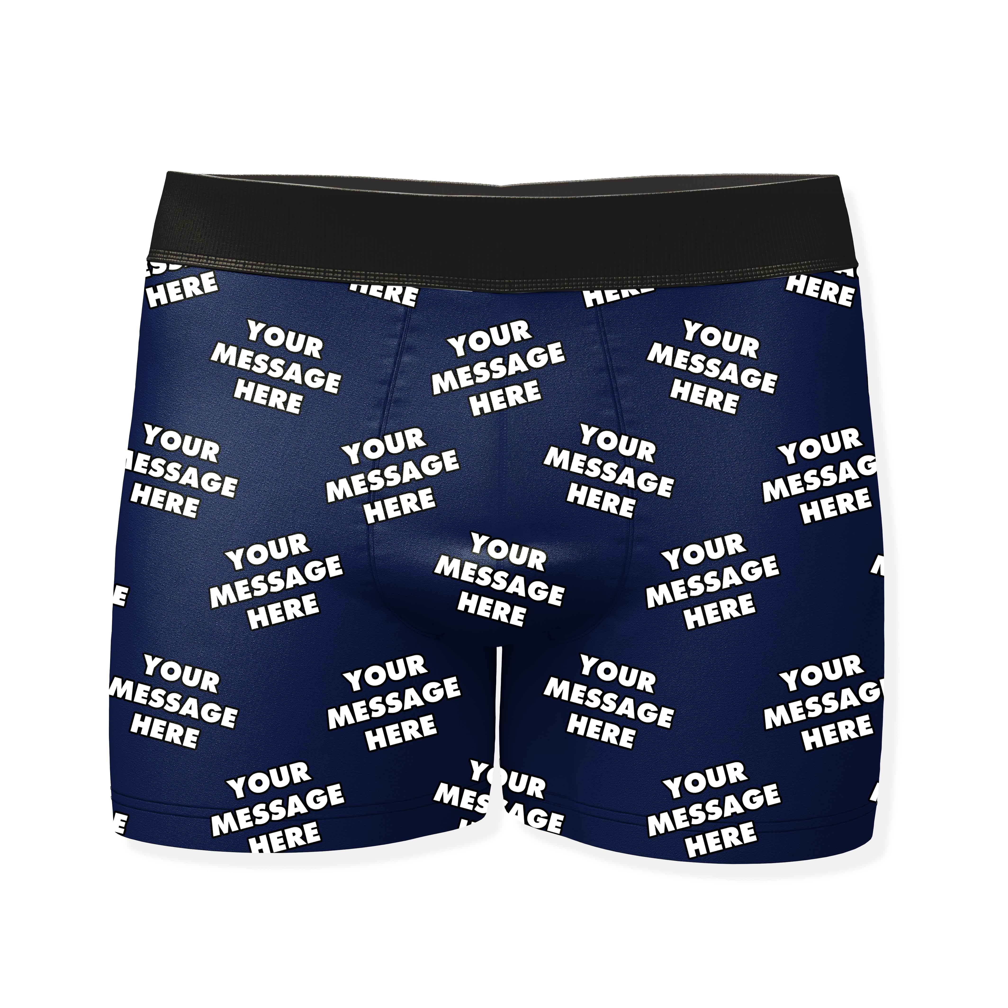 Personalized Boxers With Your Message
