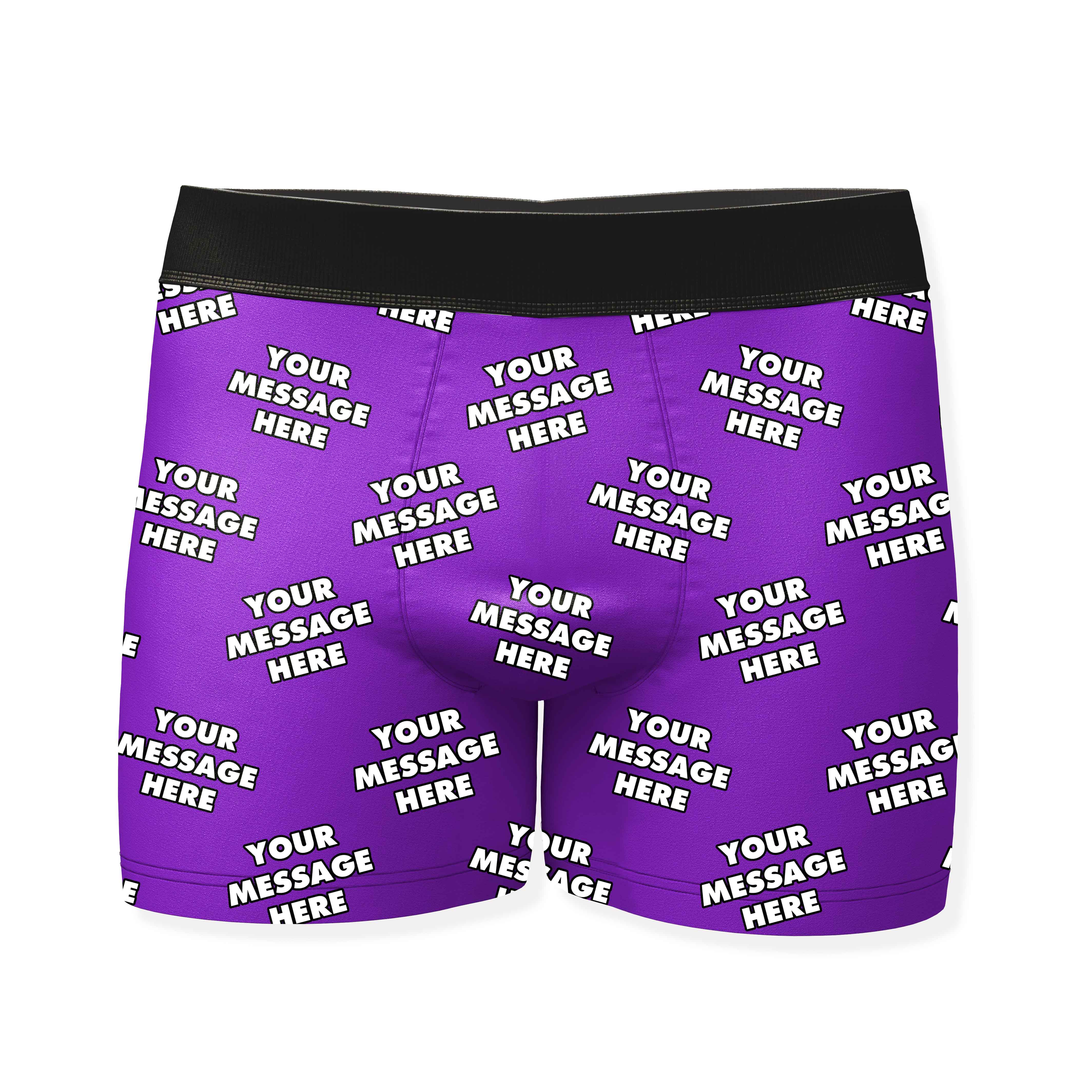 Personalized Boxers With Your Message