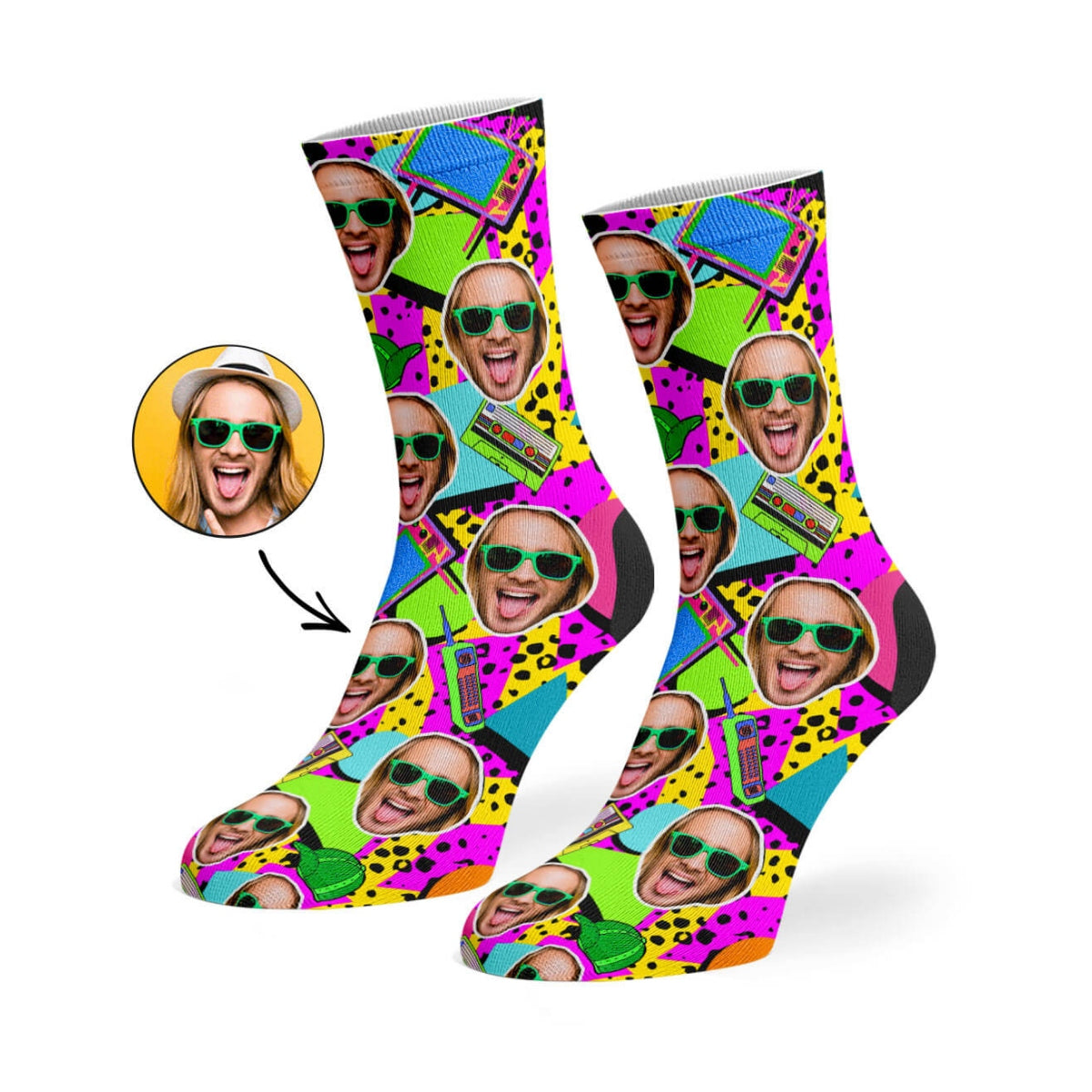 Fresh Prince Face Custom Socks