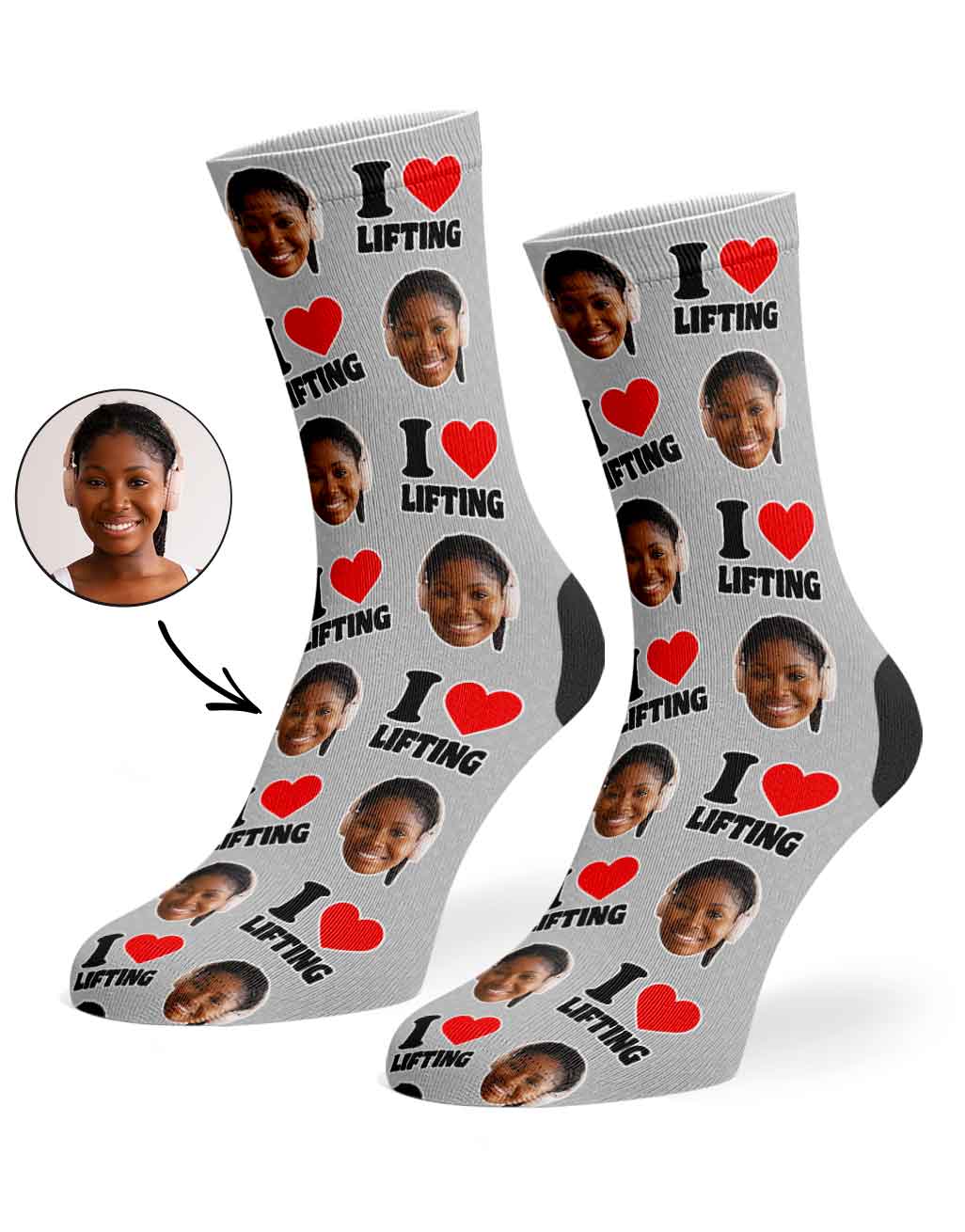 I Heart Lifting Socks