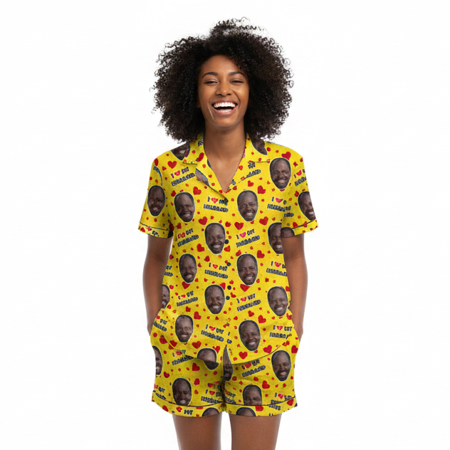 I Love My Husband Personalized Hawaiian Shirt Shorts Set