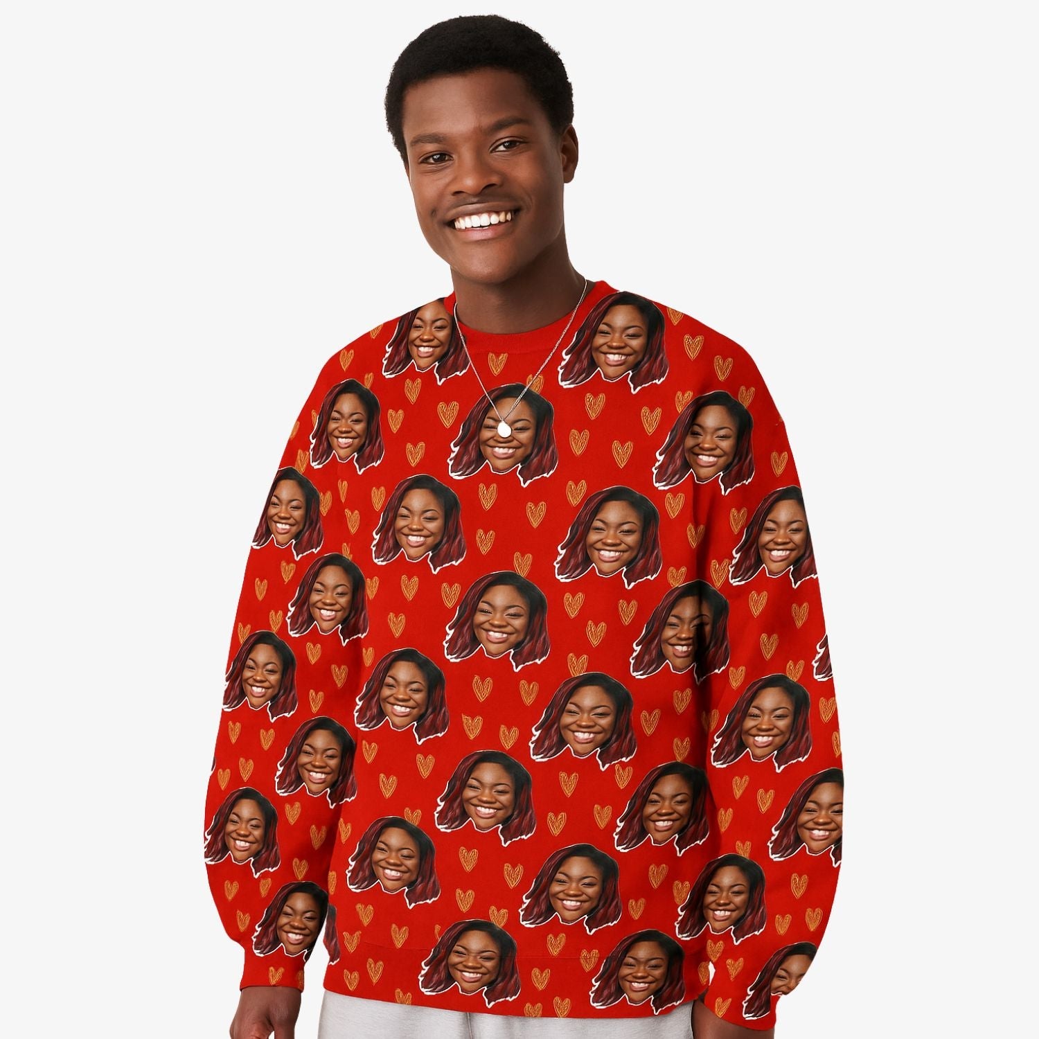 Gold Hearts Custom Sweatshirt