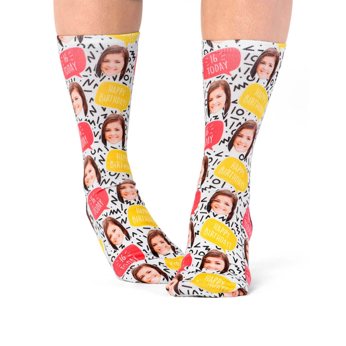 Happy 16th Birthday Custom Socks