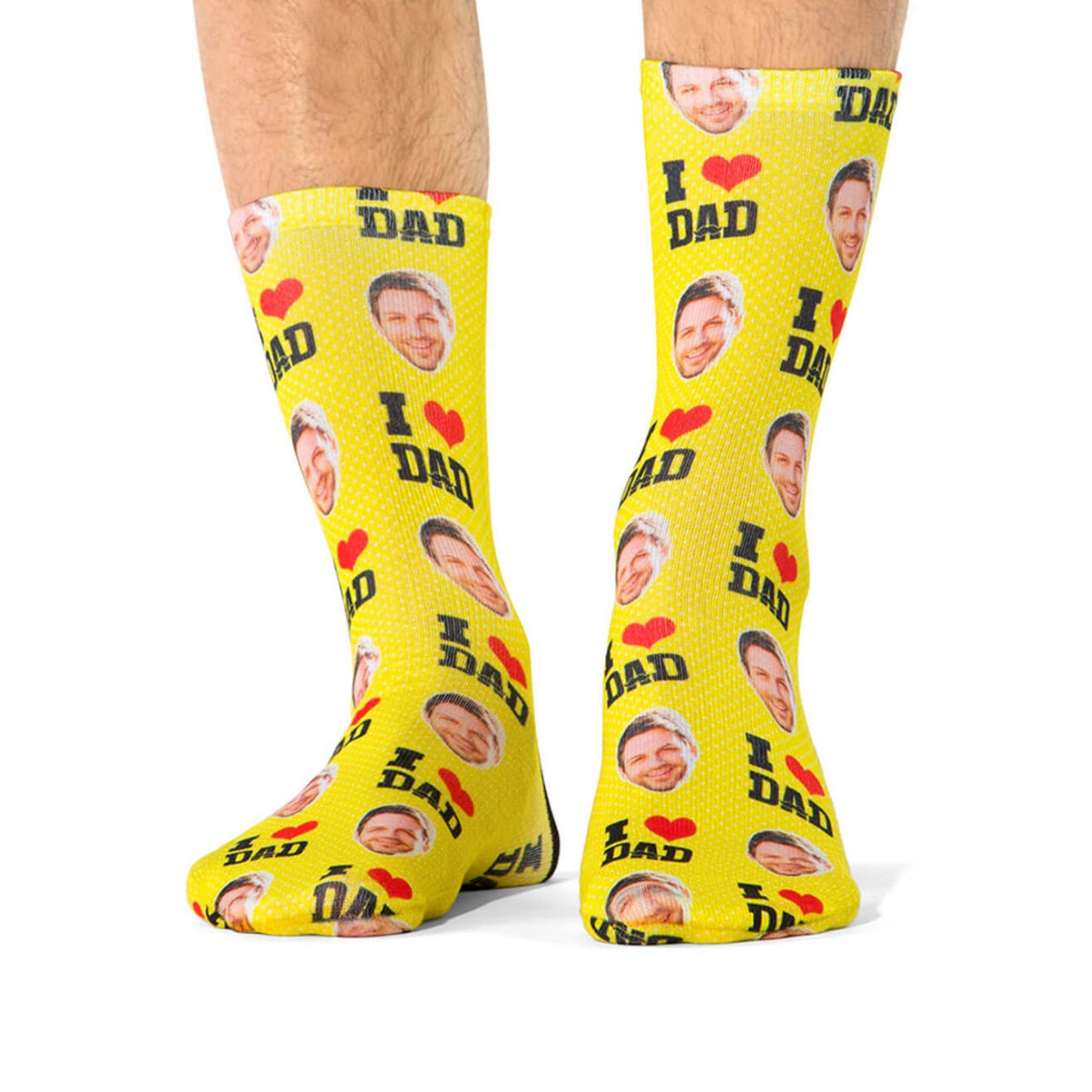 I Love Dad Custom Socks