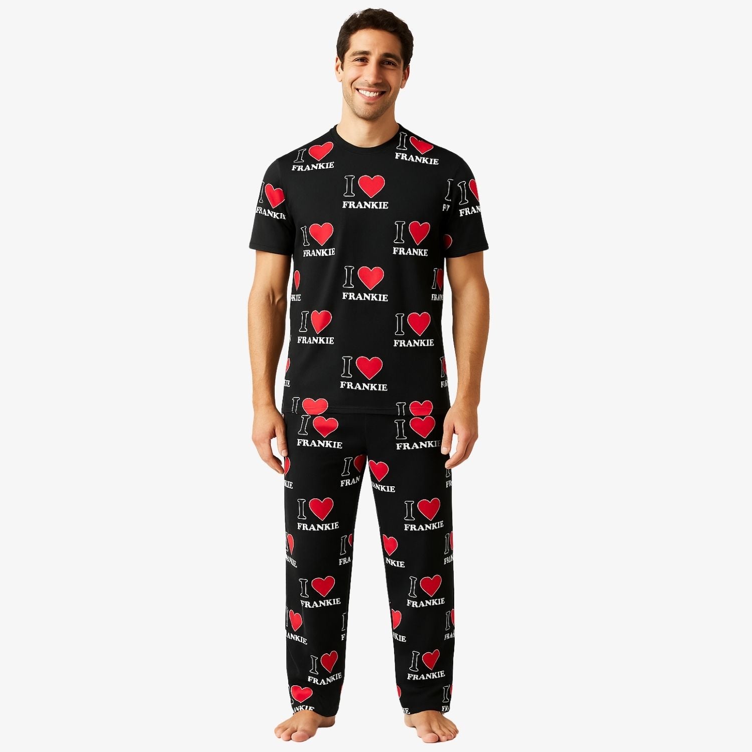 Men's I Heart Name  - Pants Set