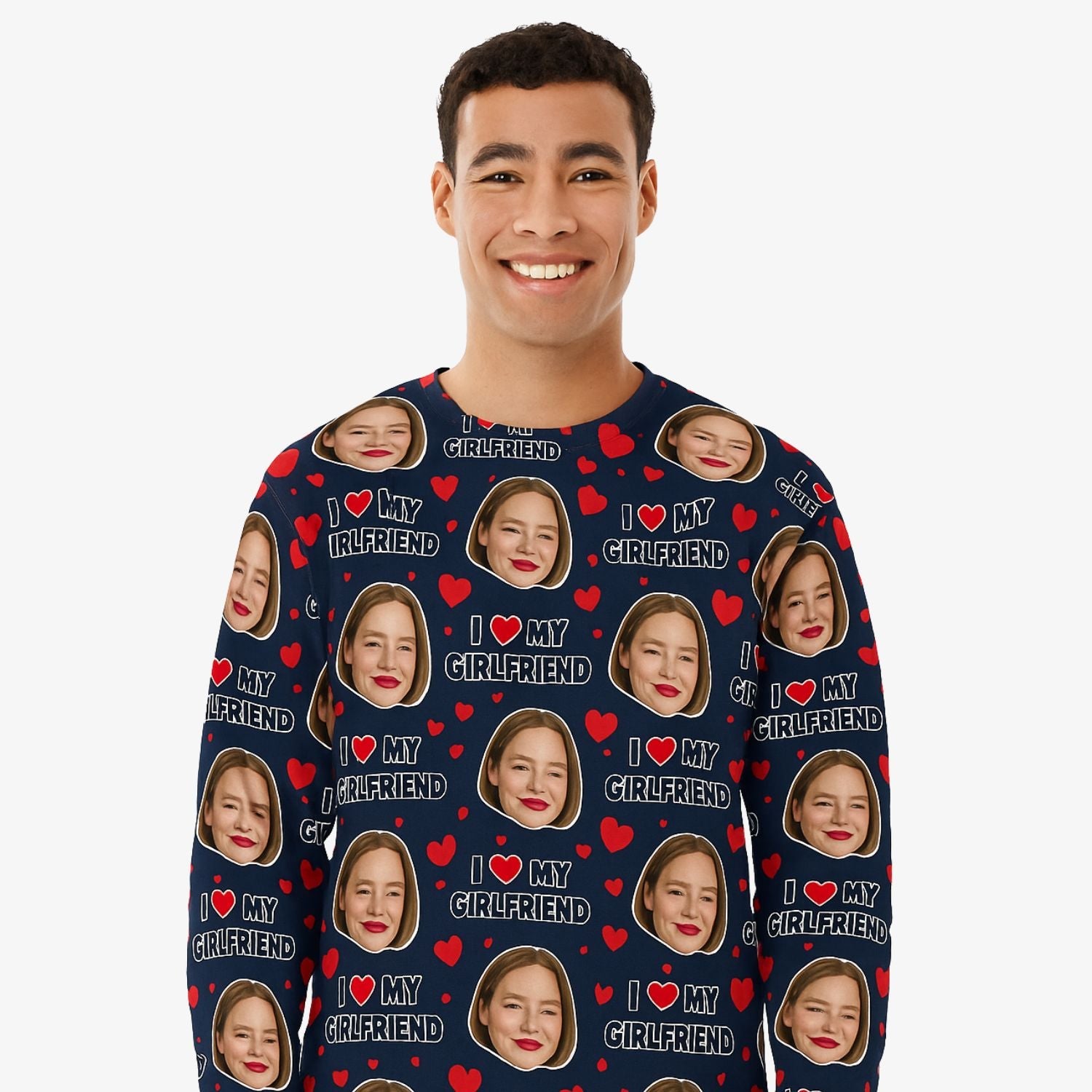 I Love My Girlfriend Custom Sweatshirt