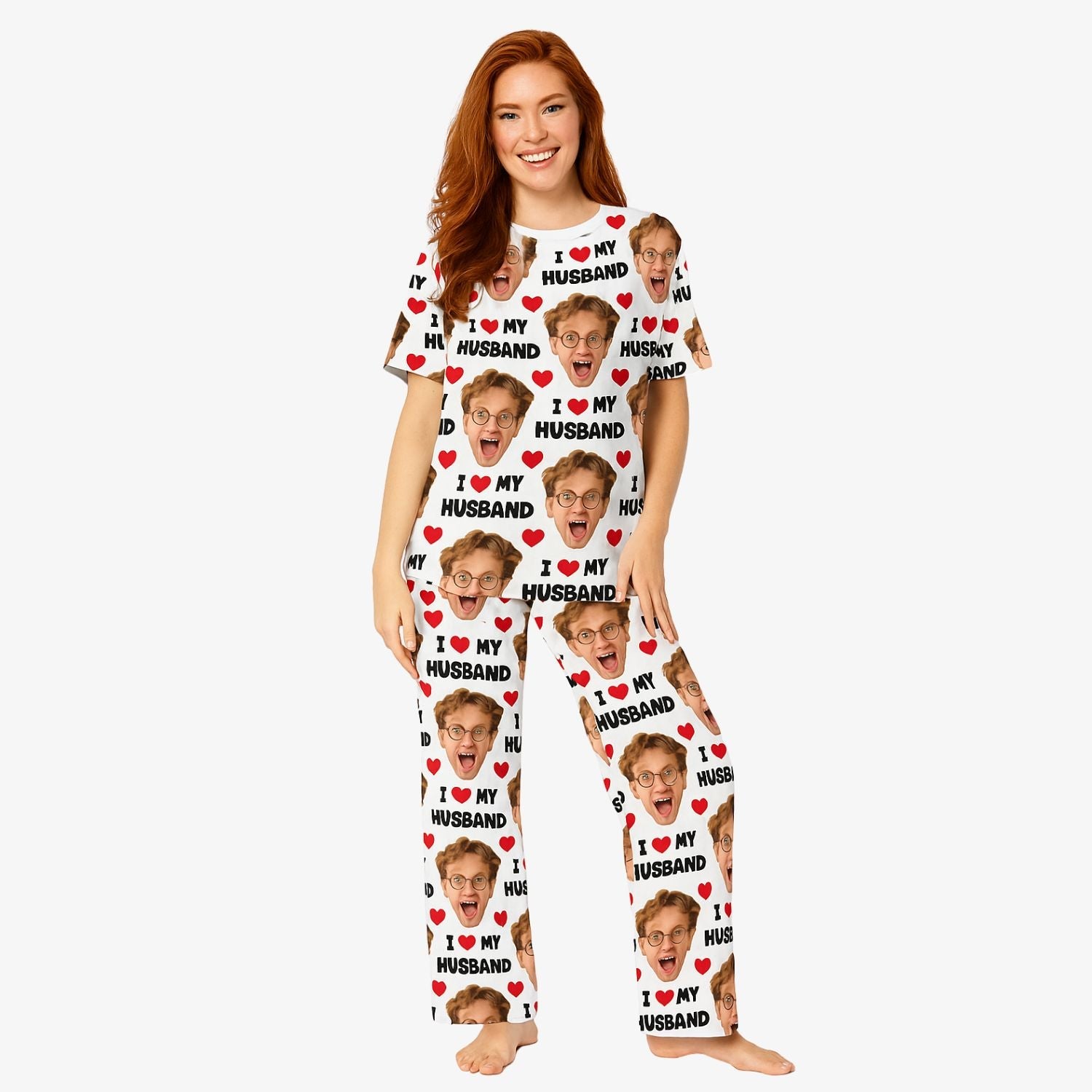Women's I Love My Husband Pajamas - Pants Set