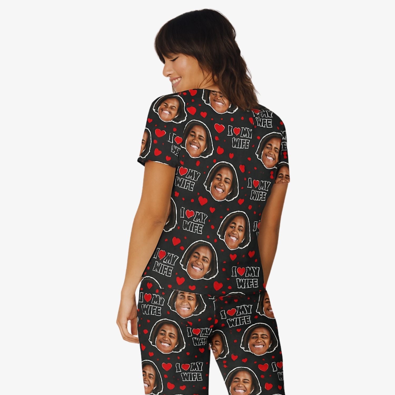 Women's I Love My Wife custom Pajamas