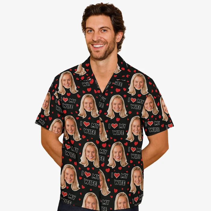 I Love My Wife Custom Hawaiian Shirt