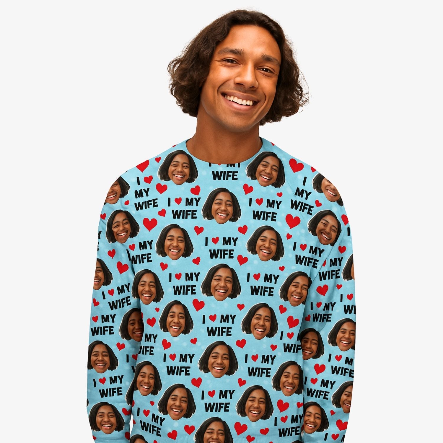 I Love My Wife Custom Sweatshirt