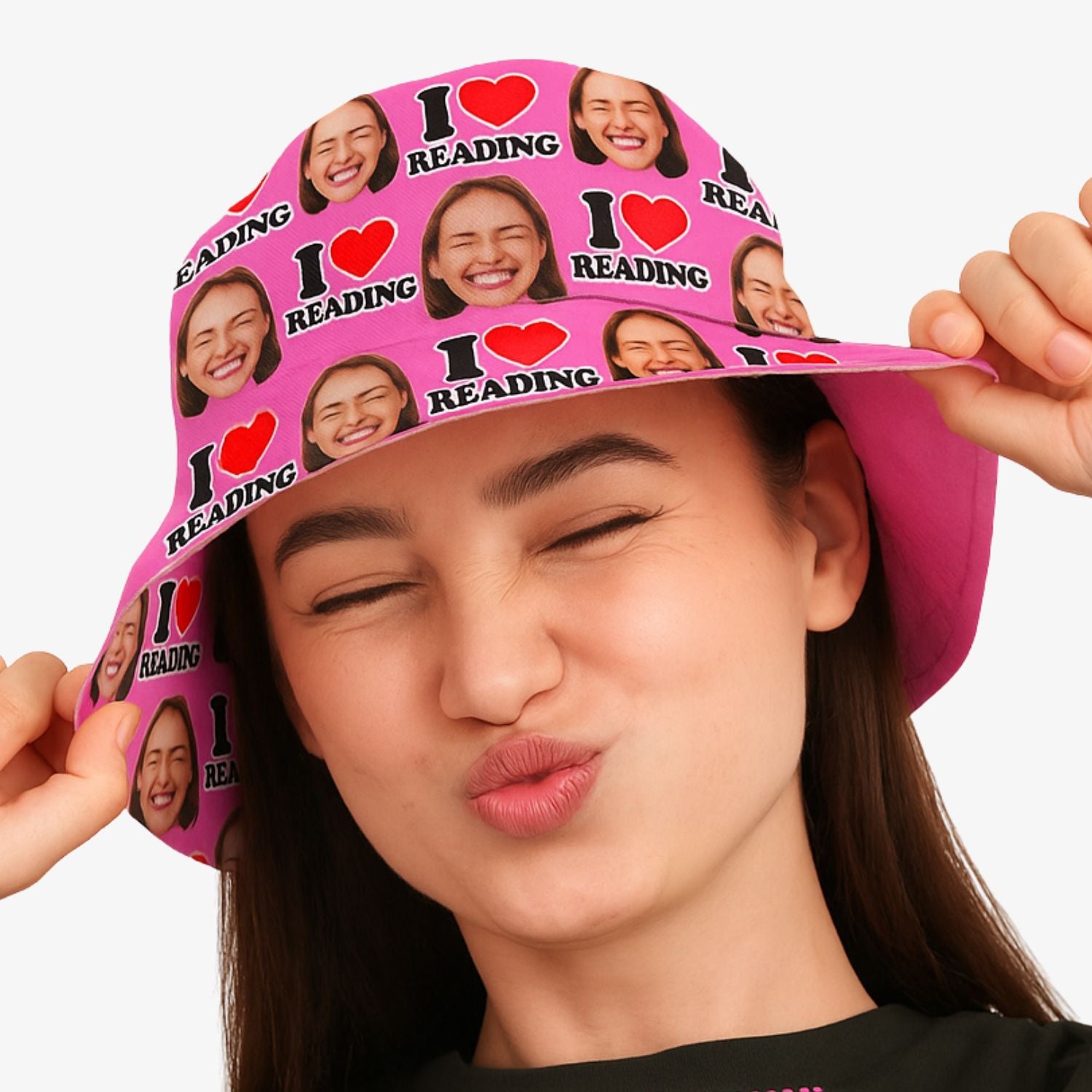 I Love Reading Custom Bucket Hat