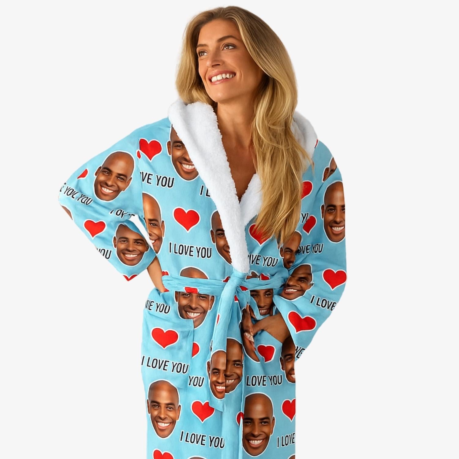 i love you custom robe