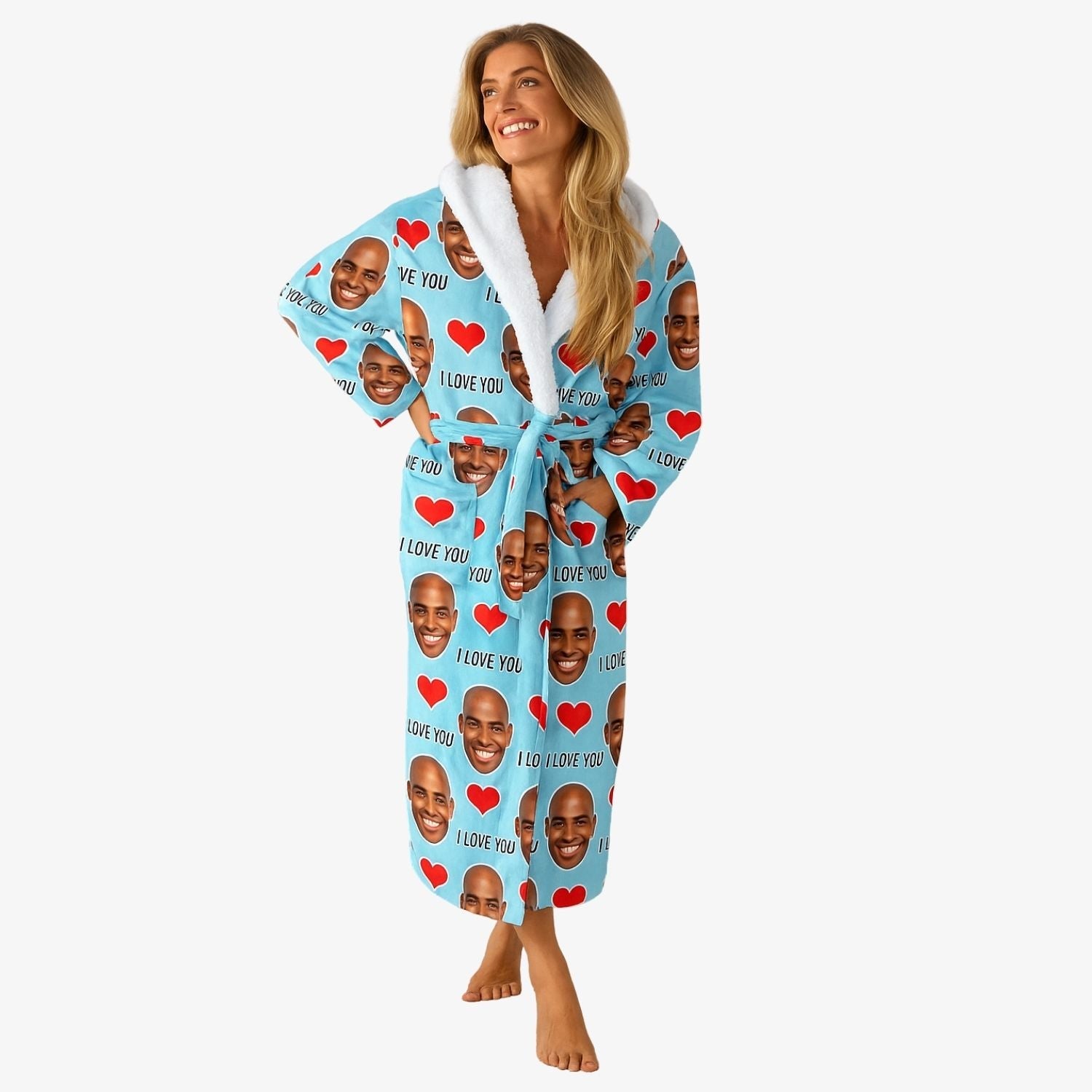 I Love You Personalized Bathrobe