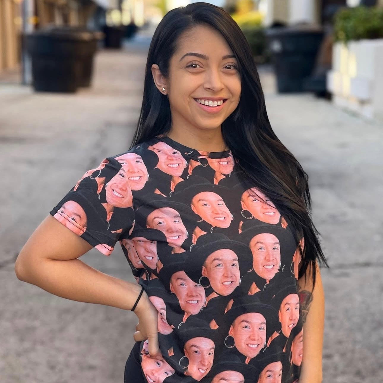 Women's Custom PJs Face Mash Shorts Set