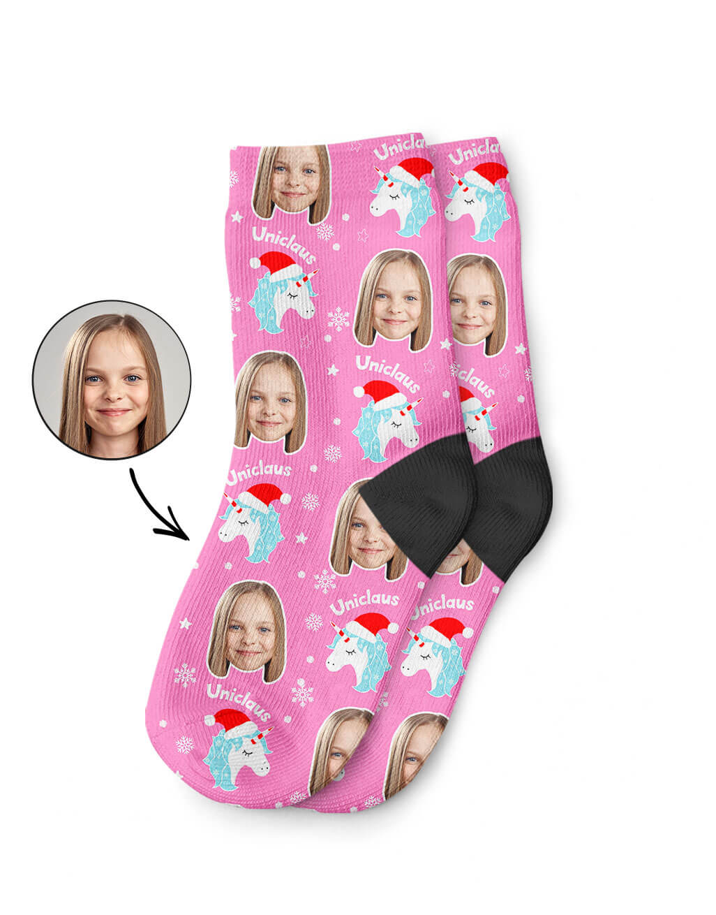 Uniclaus Kids Socks With Their Face On