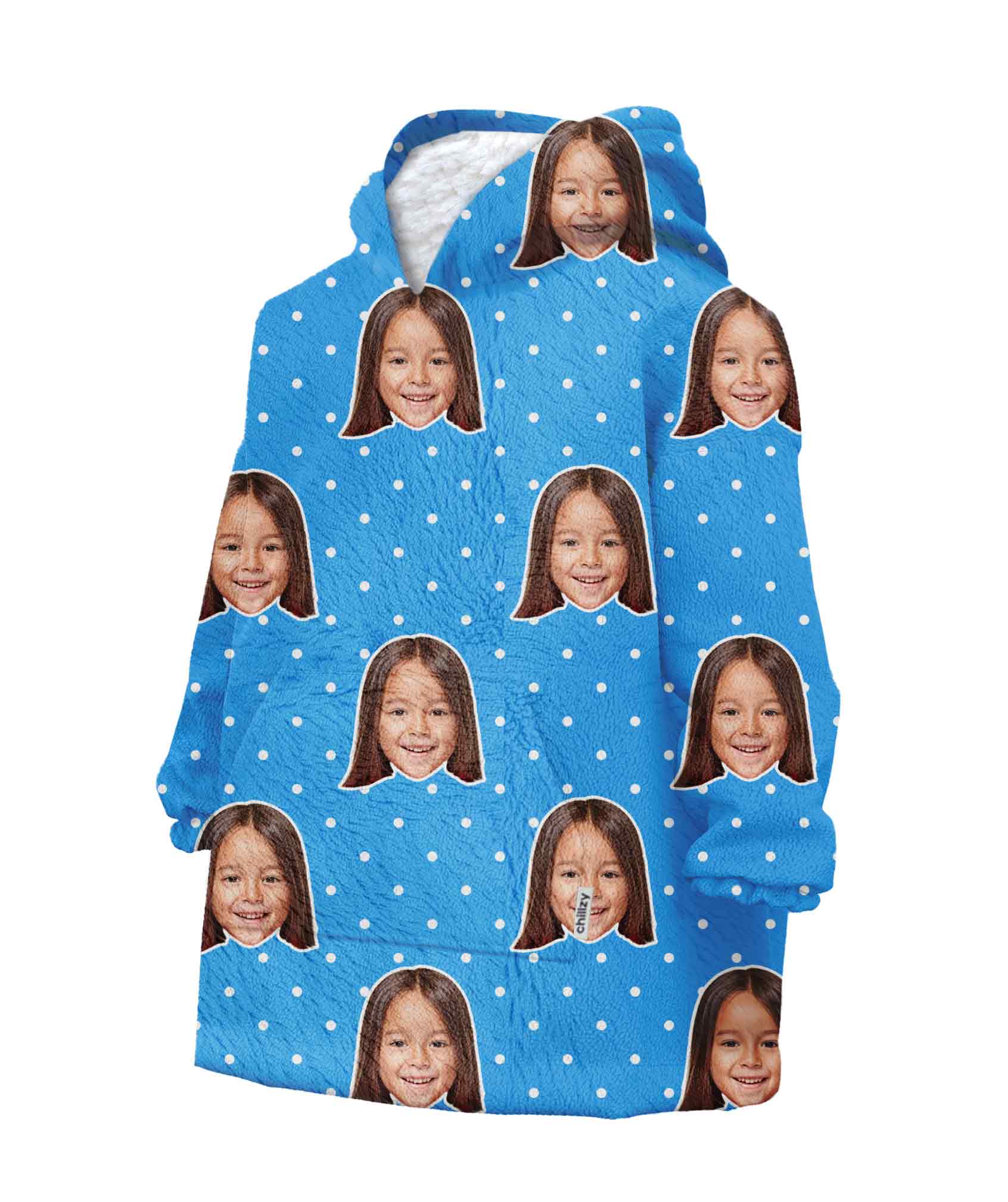 Spotty Kids Kids Hoodie Blanket