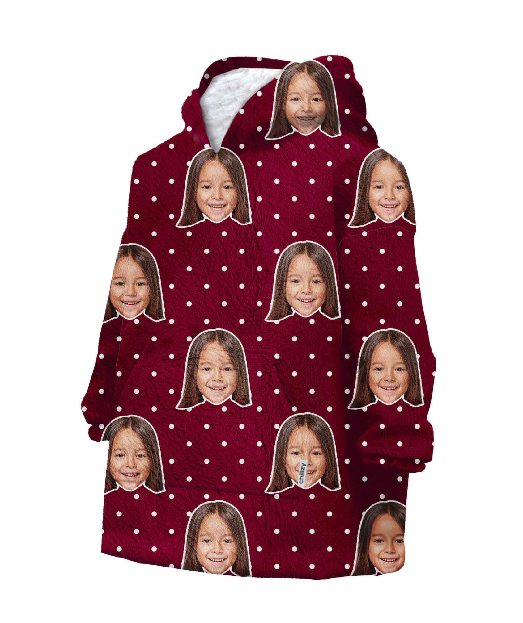 Spotty Kids Kids Hoodie Blanket