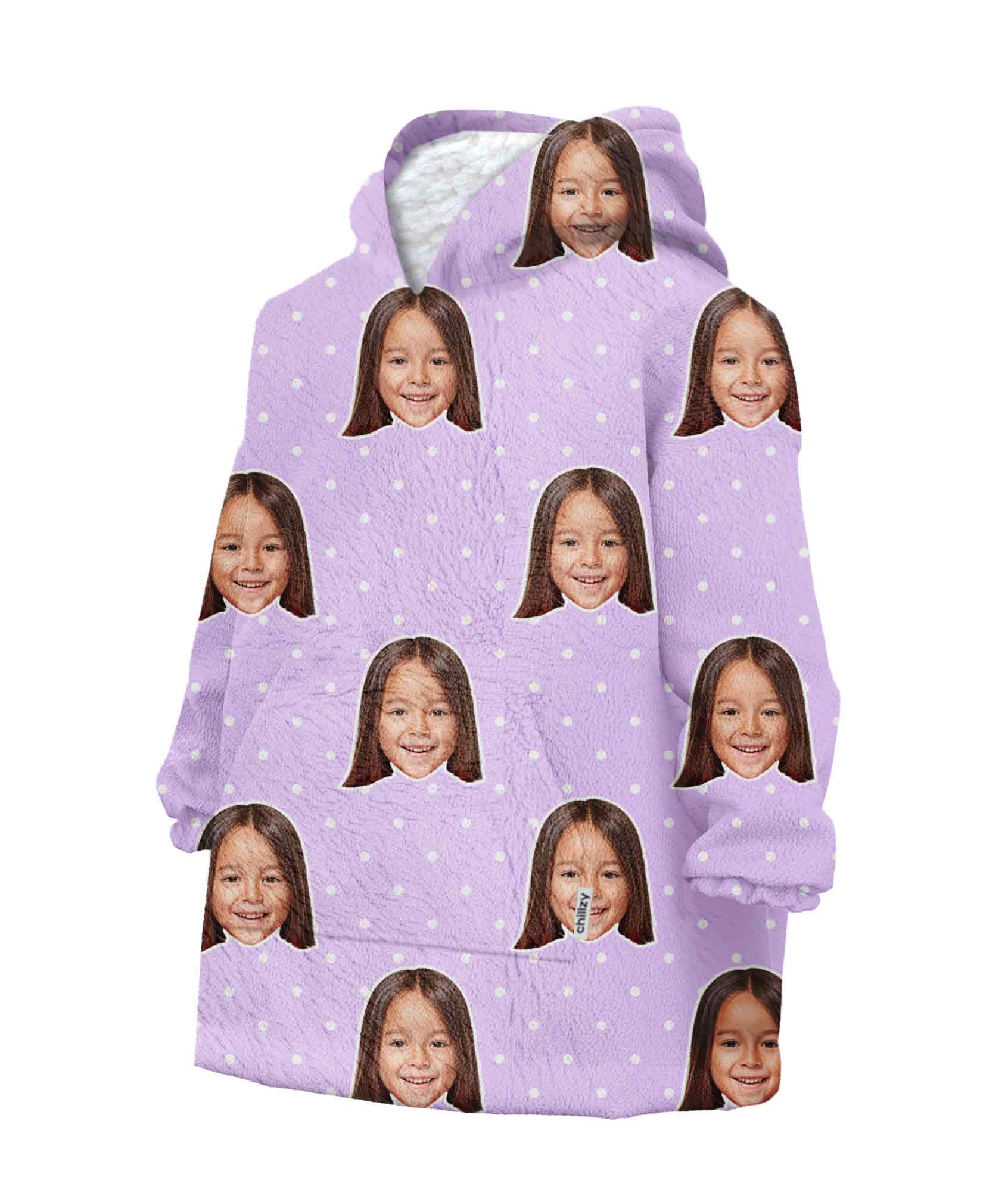 Spotty Kids Kids Hoodie Blanket