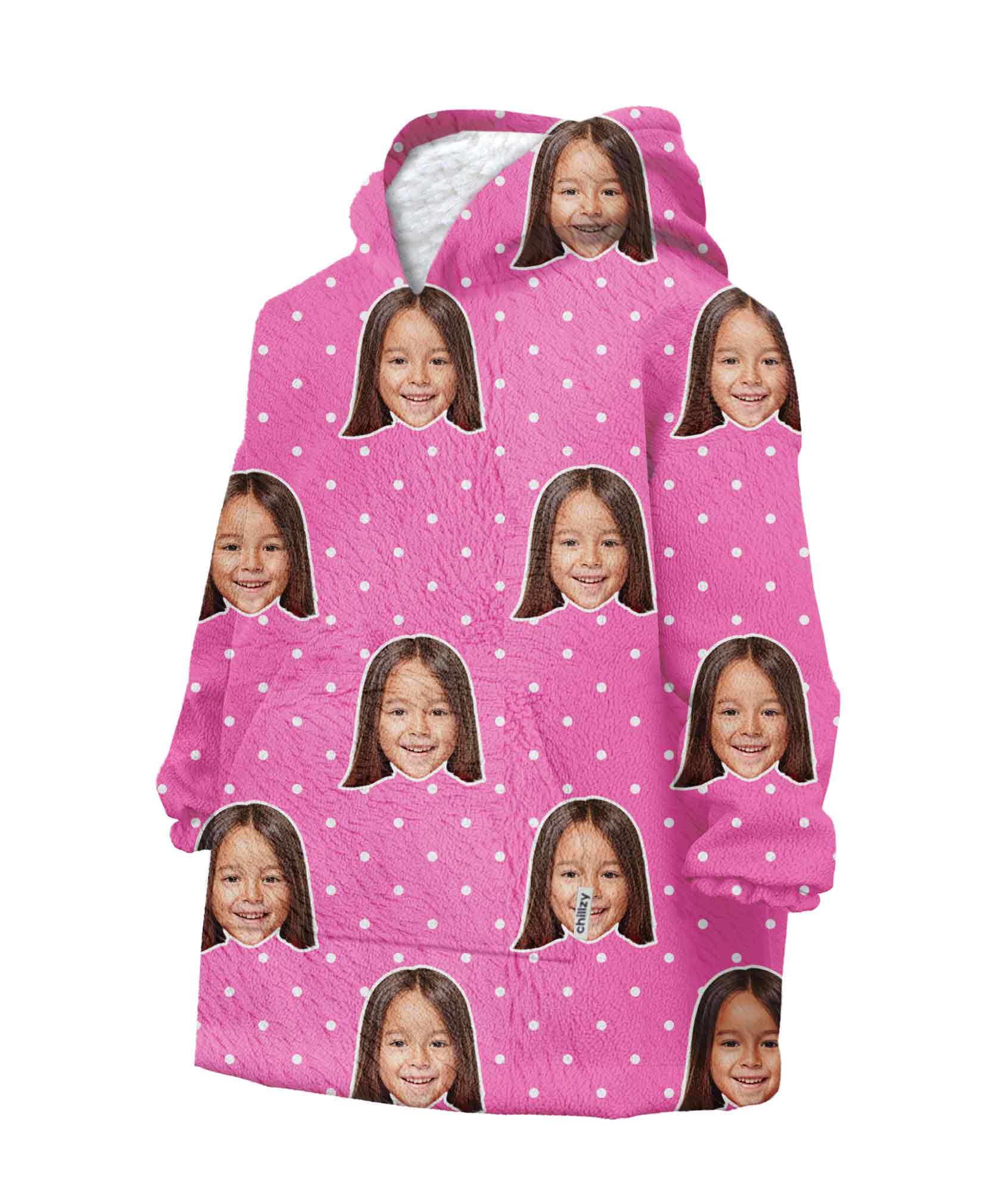 Spotty Kids Kids Hoodie Blanket