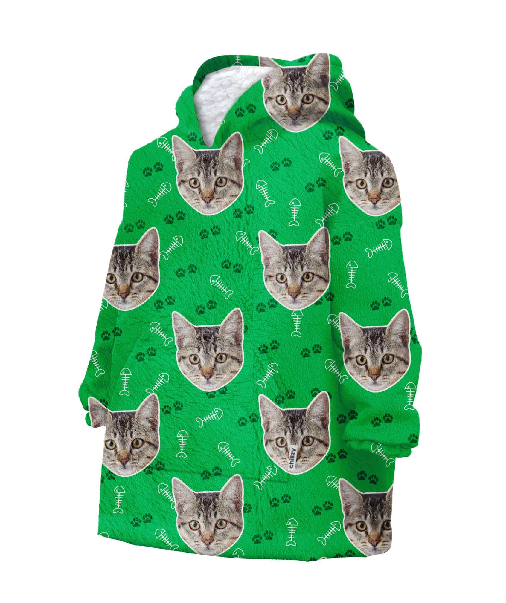 Your Cat Chillzy Kids Hoodie Blanket