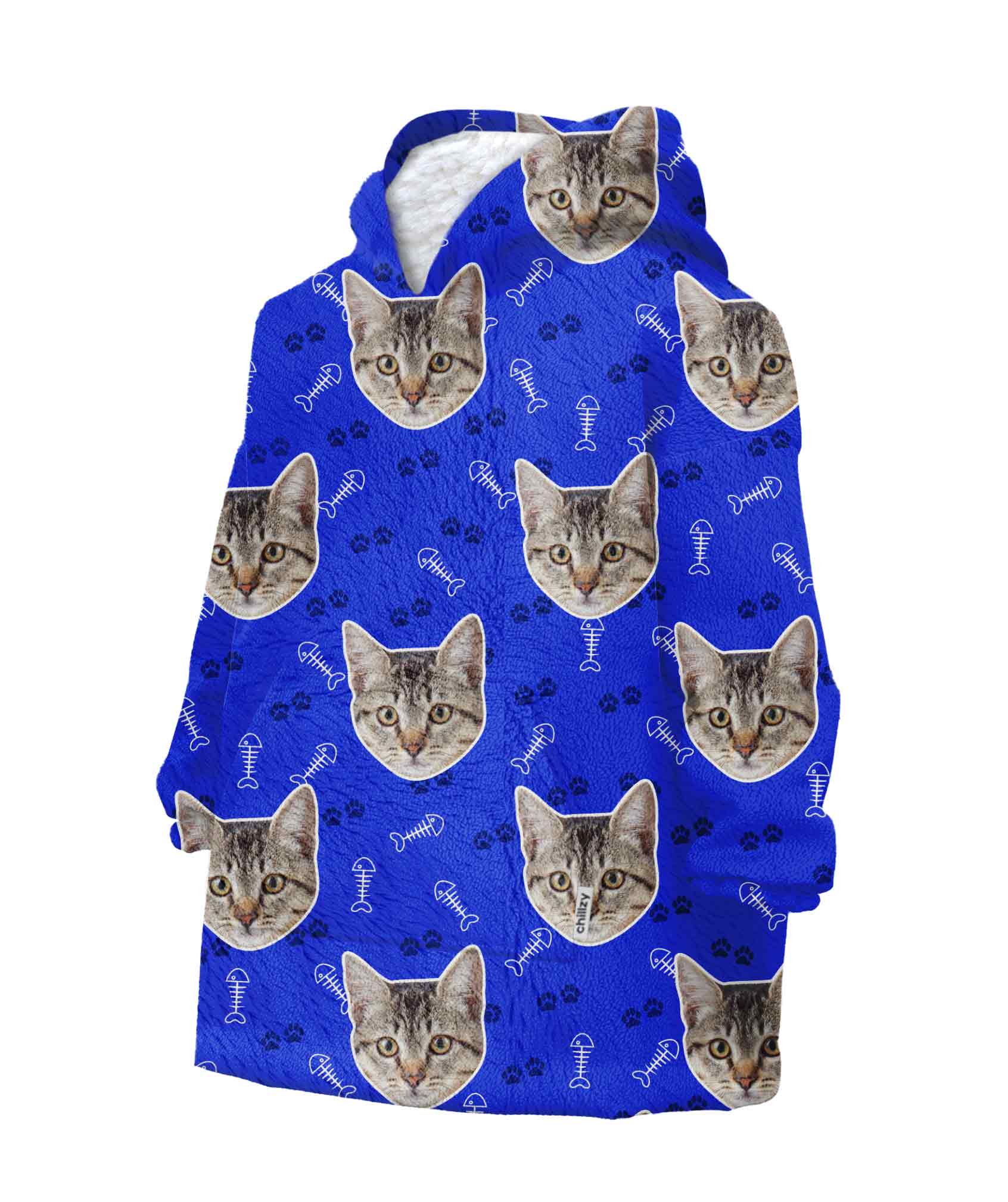 Your Cat Chillzy Kids Hoodie Blanket