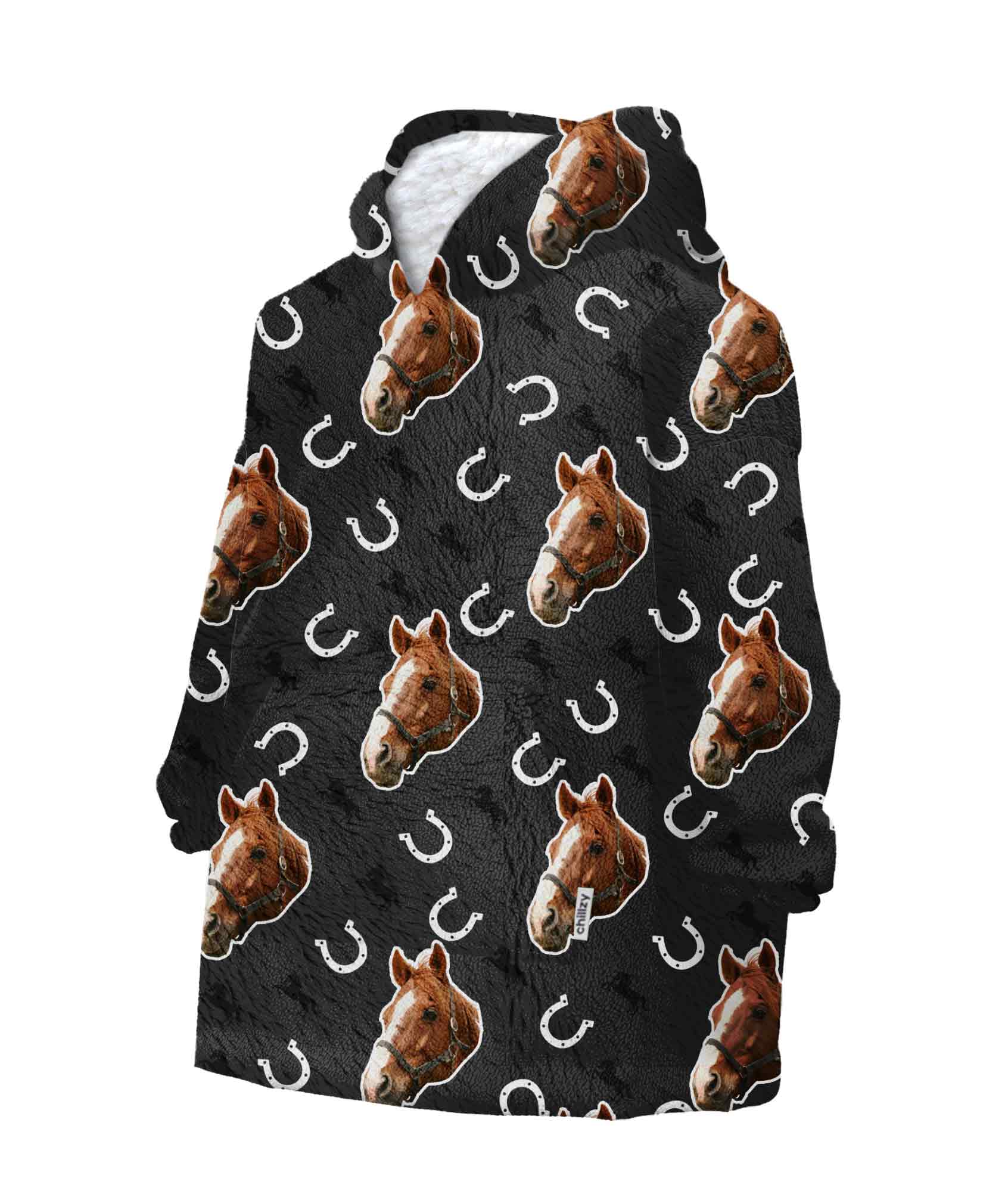 Your Horse Chillzy Kids Hoodie Blanket